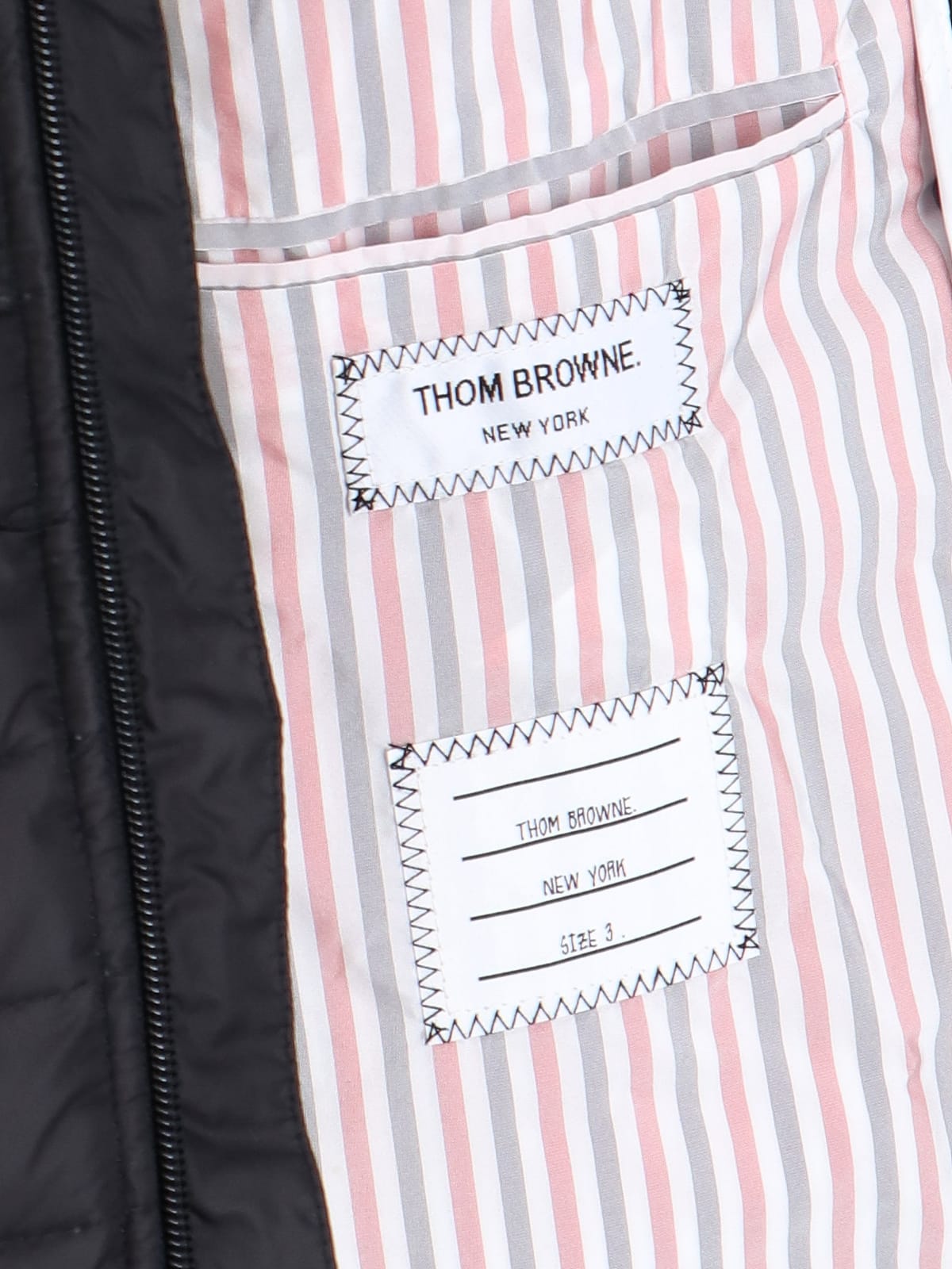 Shop Thom Browne - Hoodie Jacket In Black