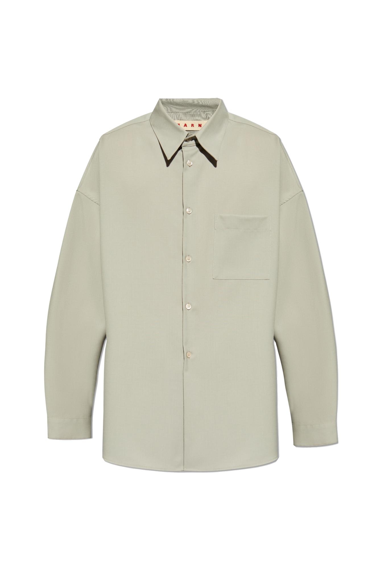 Shop Marni Wool Shirt