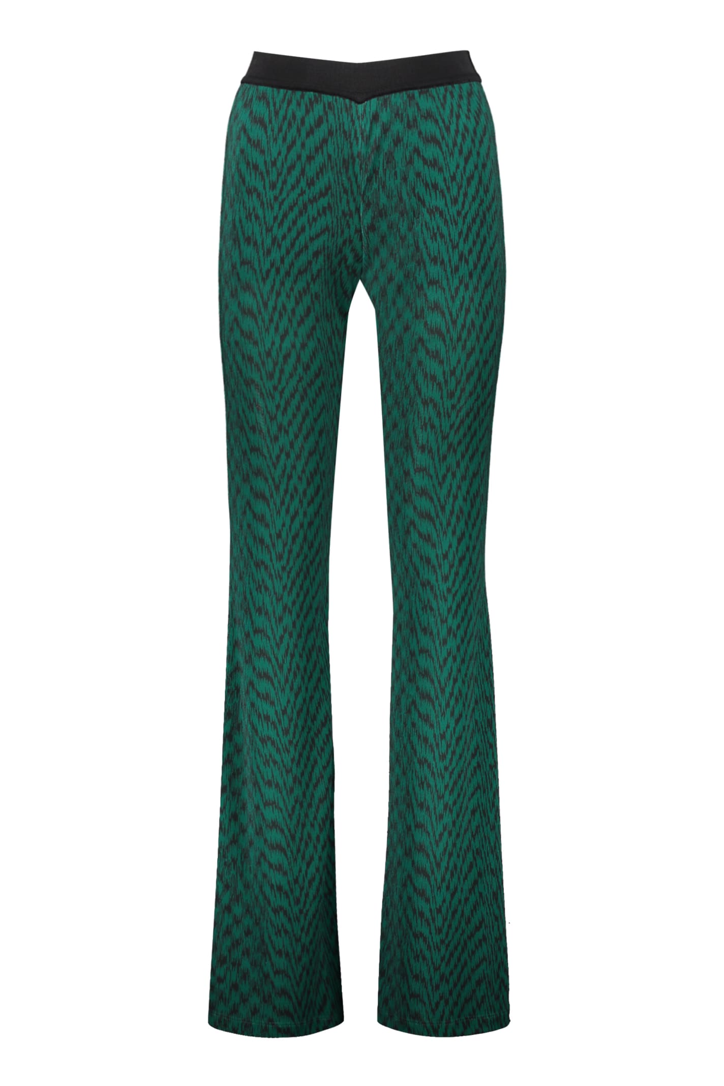 Missoni Flared Trousers In Green