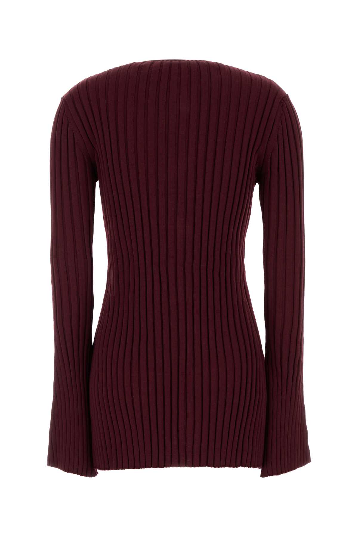 Stella Mccartney Burgundy Cotton Cardigan In Brown