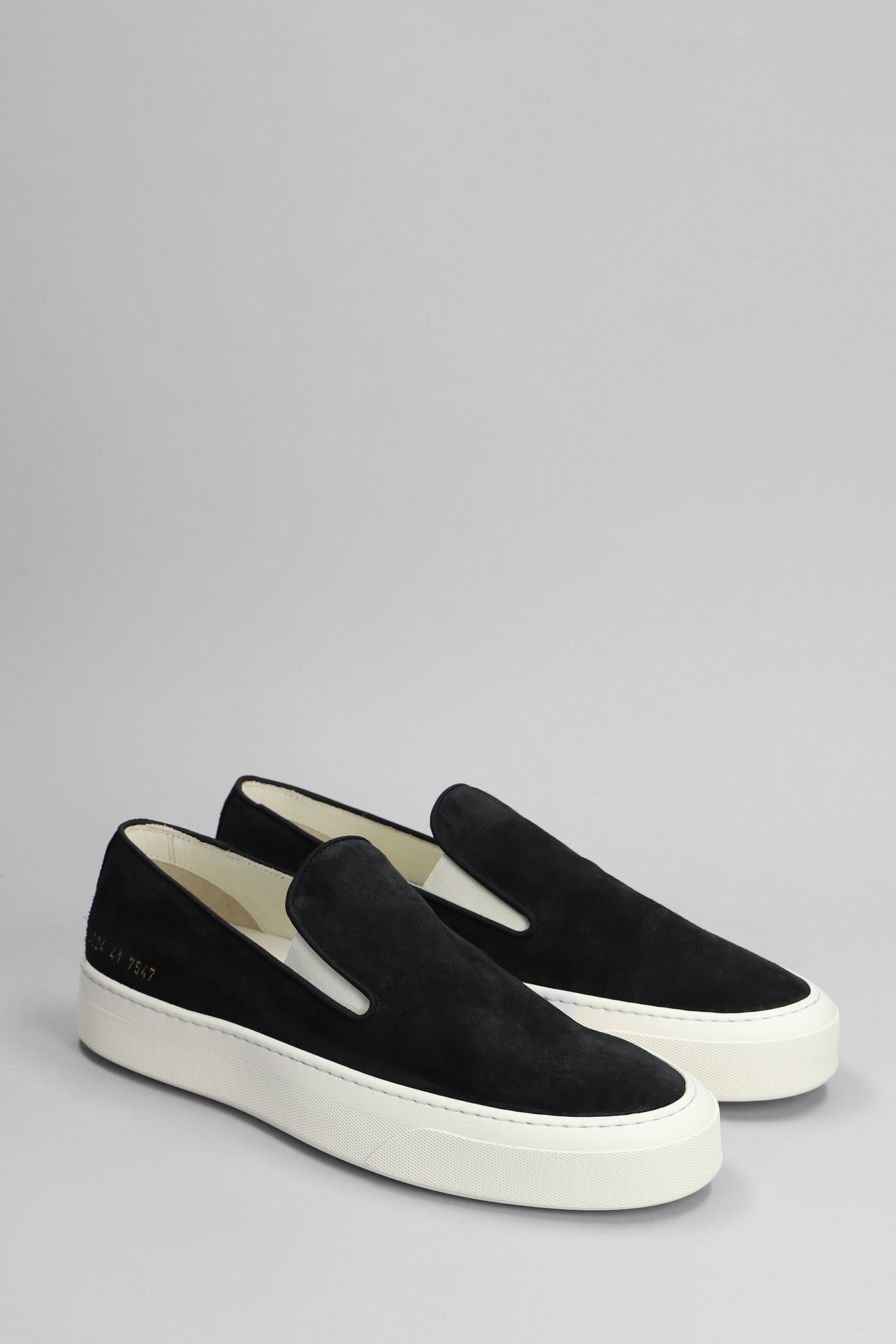 Shop Common Projects Sneakers In Black Suede