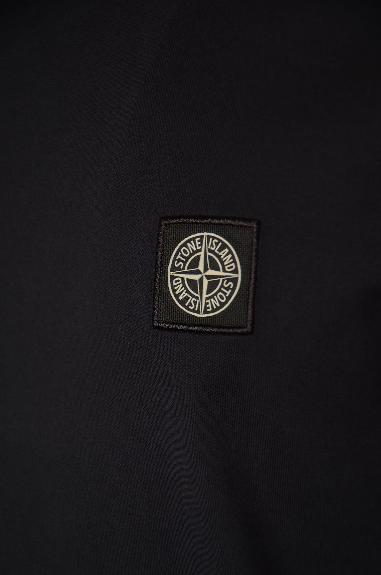 Shop Stone Island Logo Patch T-shirt In Navy