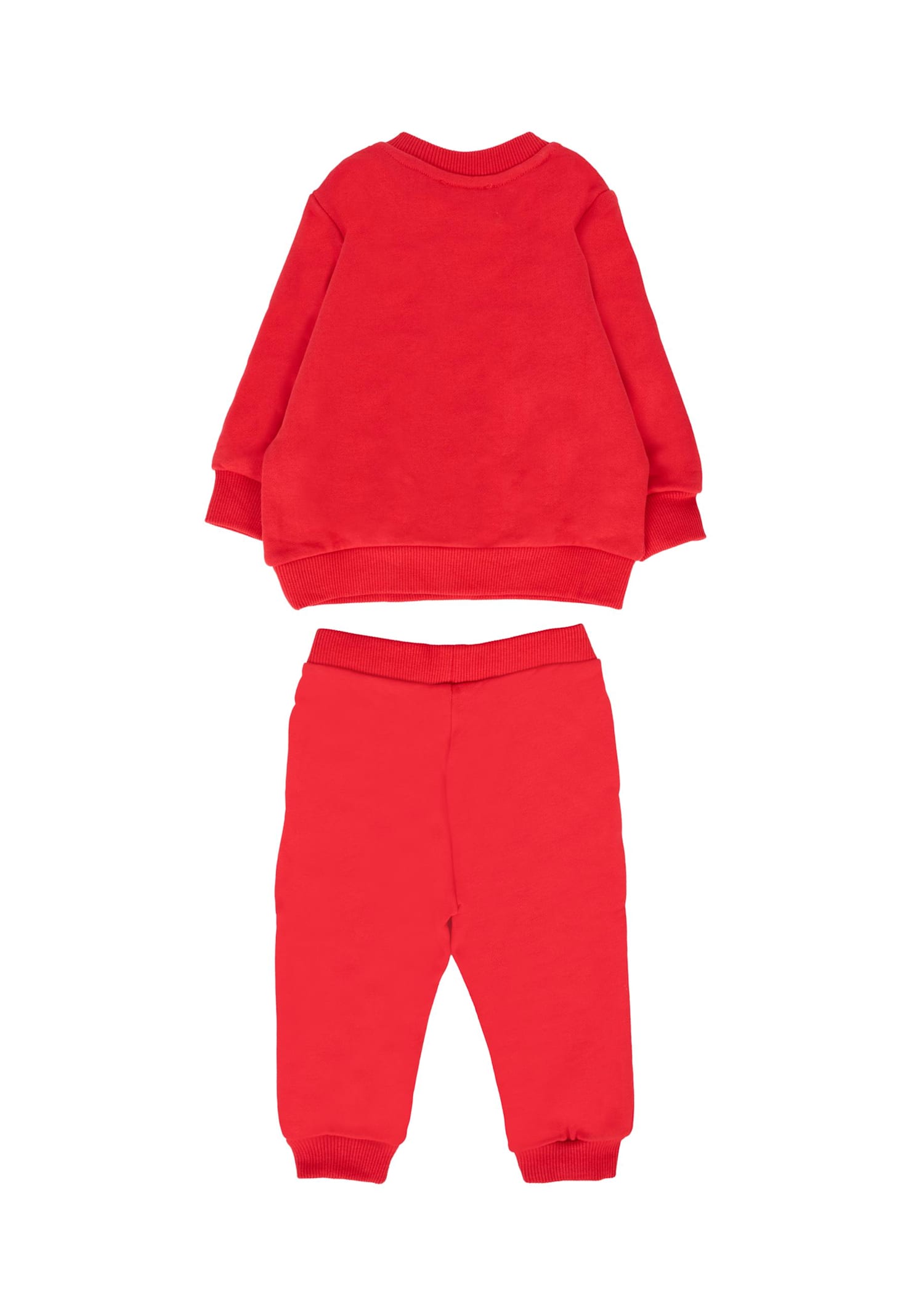 Kenzo Red Suit For Baby Boy With Lucky Tiger In Red