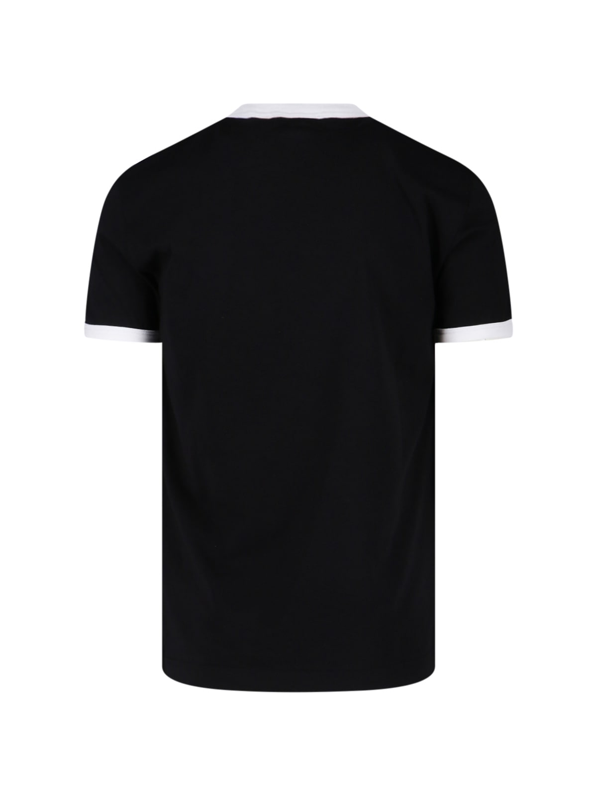 Dolce & Gabbana Round Neck T-shirt In Cotton In Black