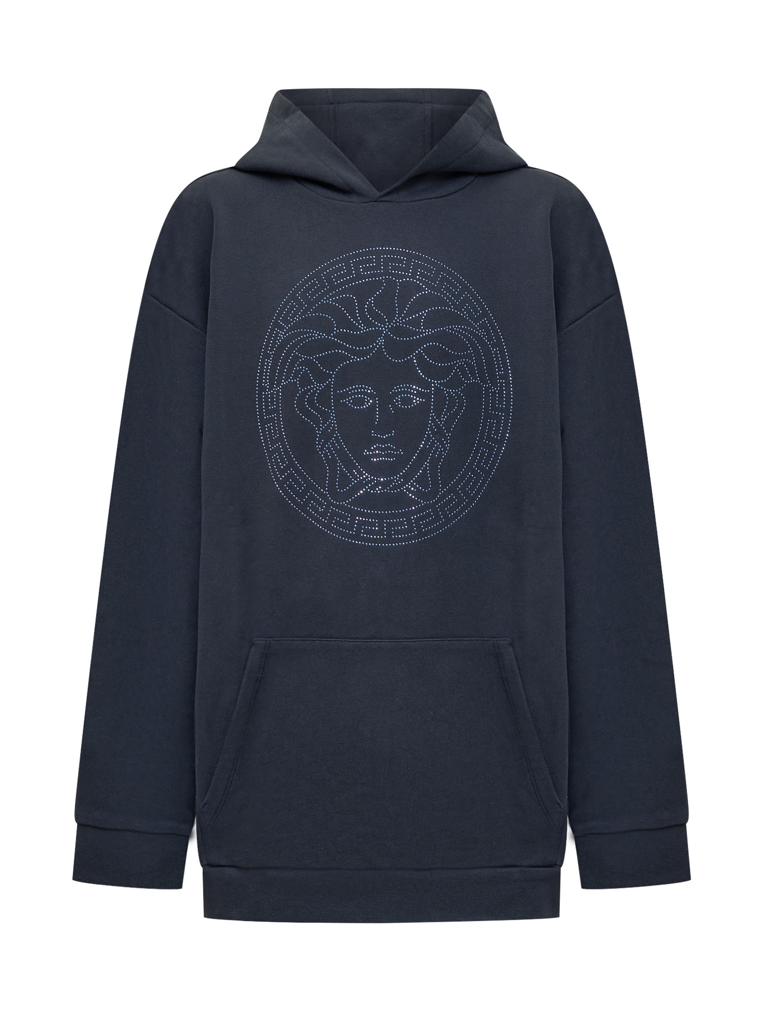 Versace Kids' Hoodie In Blue