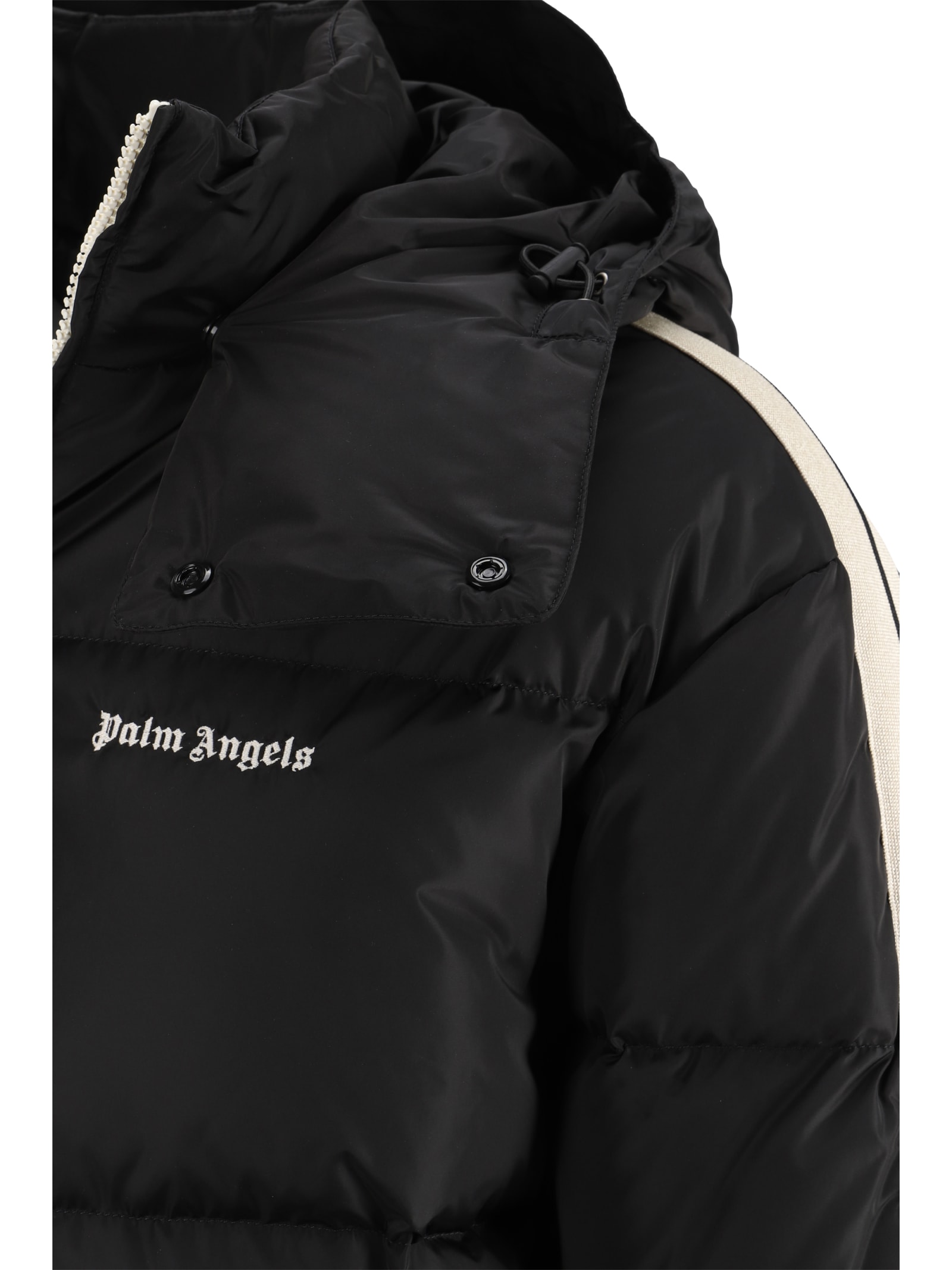 Shop Palm Angels Down Jacket In Black