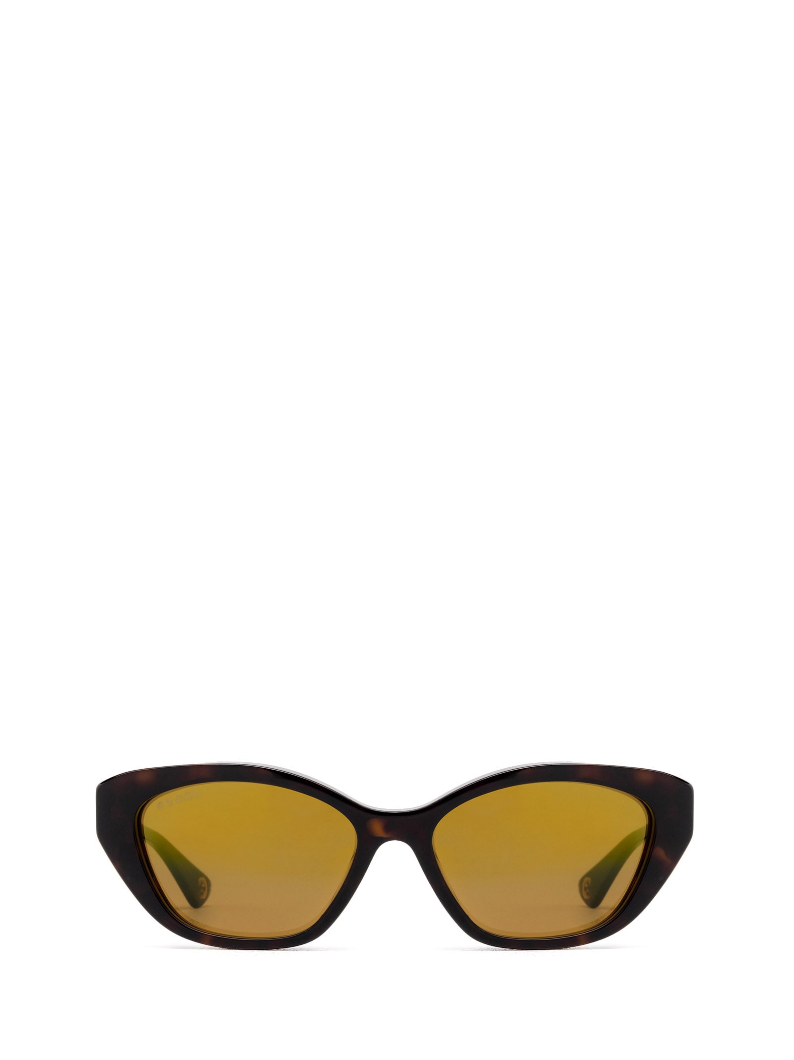 Gg1638s Linea Lettering 002 Havana Gold Sunglasses