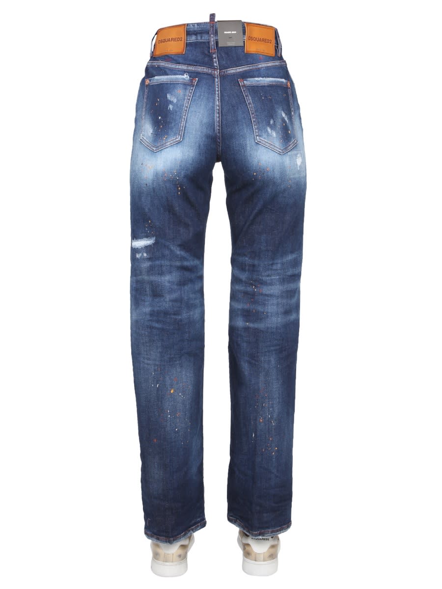 Shop Dsquared2 Jeans Roadie In Blue