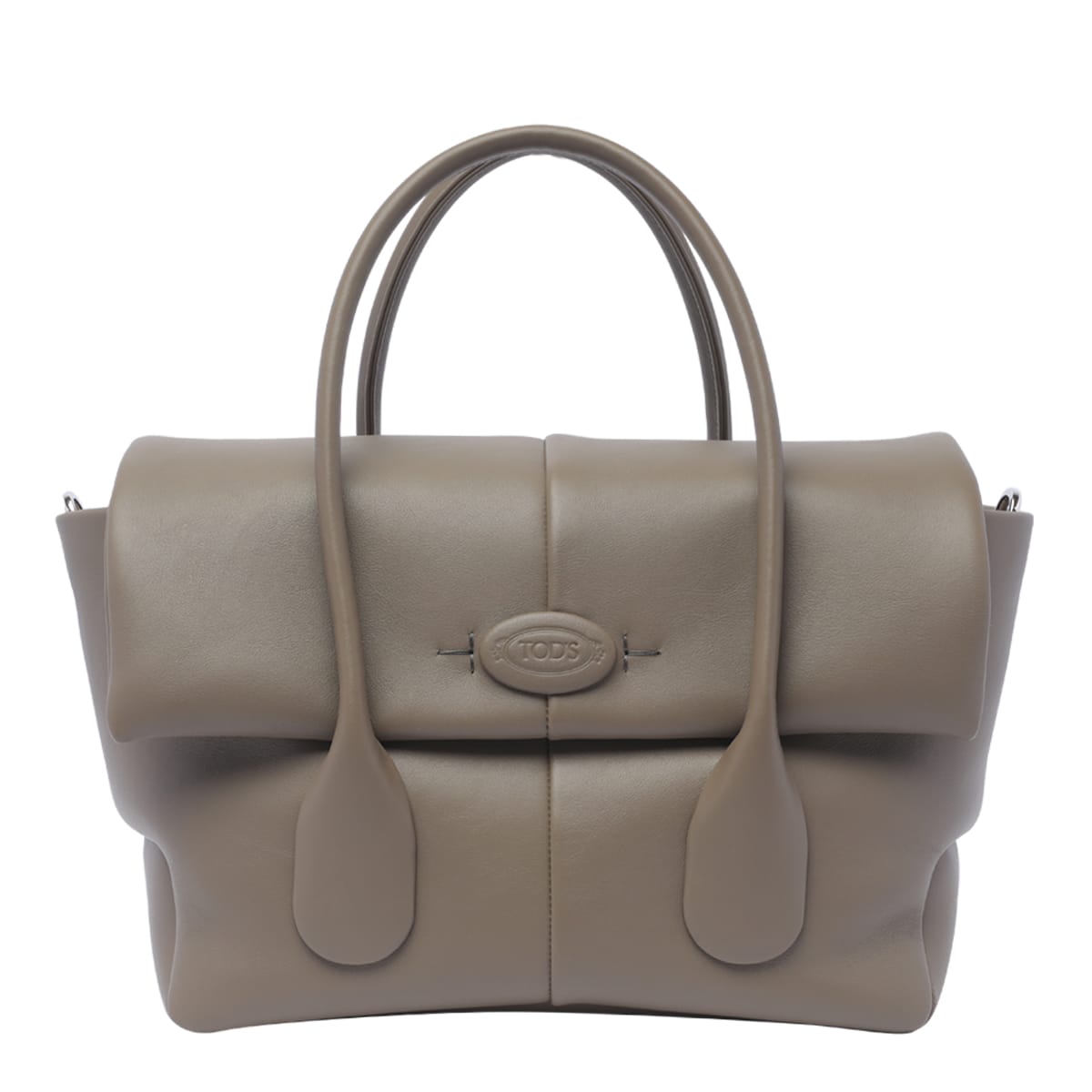 Shop Tod's Di Bag Reverse Leather Tods Bag In Brown