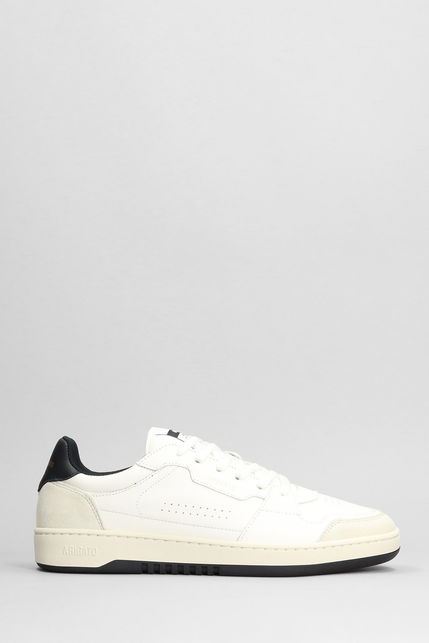 AXEL ARIGATO DICE LO SNEAKERS IN WHITE SUEDE AND LEATHER