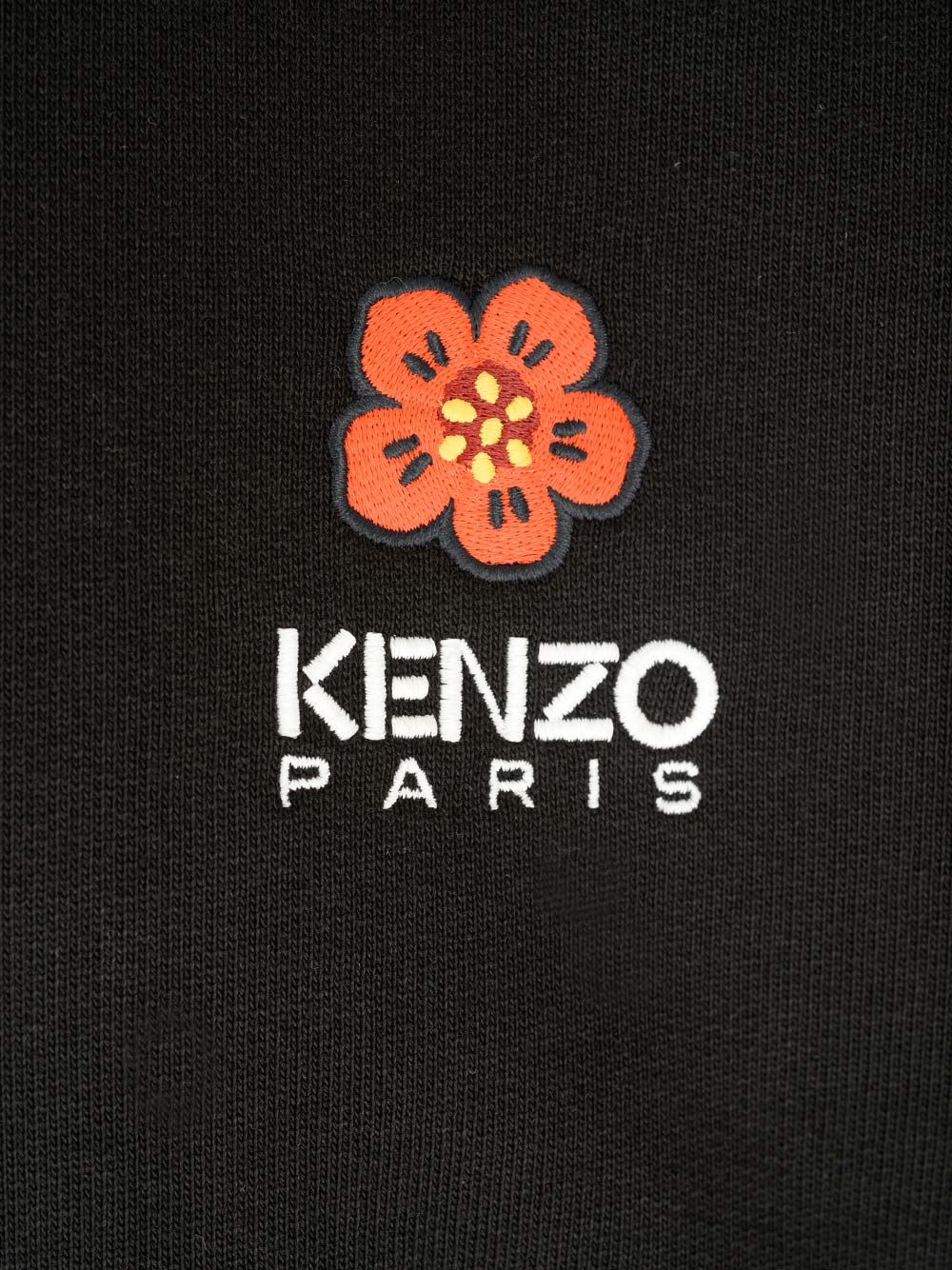 Shop Kenzo Black Boke Flower Hoodie In J Noir