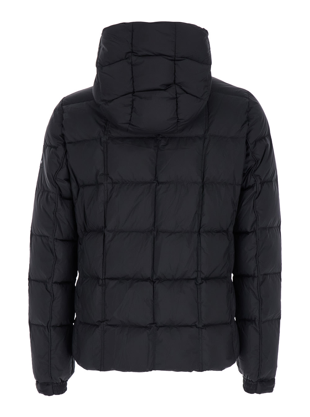 Shop Tatras Gesso Black Quilted Down Jacket With Detachable Hood In Nylon Man