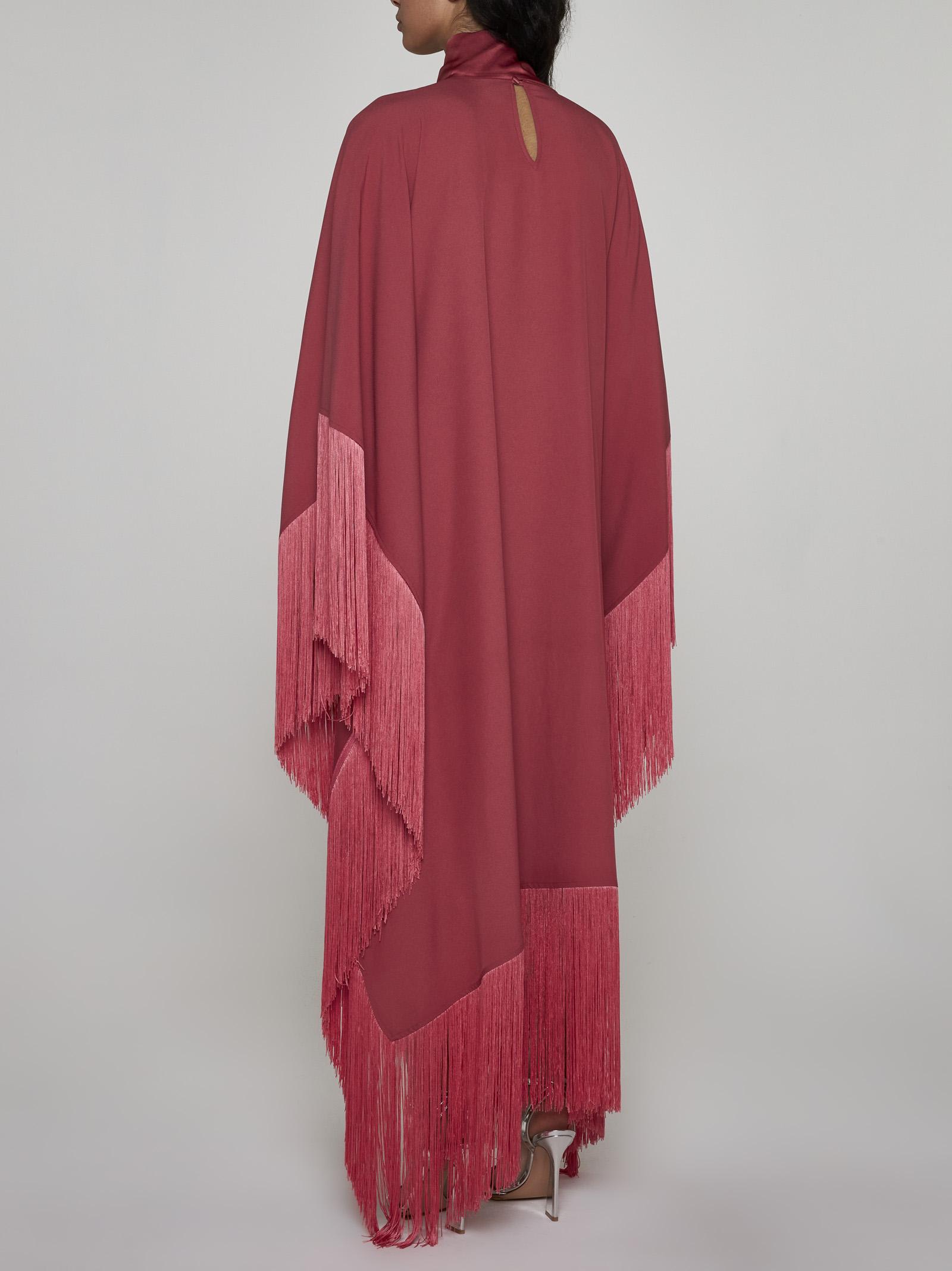 Shop Taller Marmo Mrs Ross Pohenix Viscose-blend Kaftan In Pink