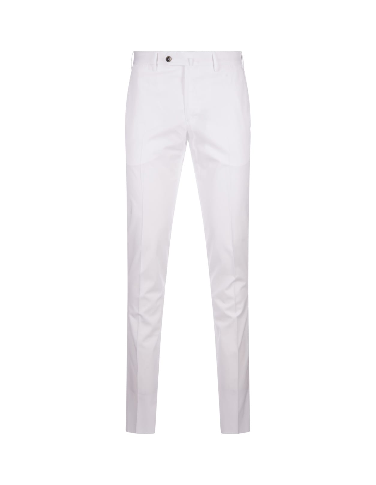 Pt01 White Silkochino Trousers