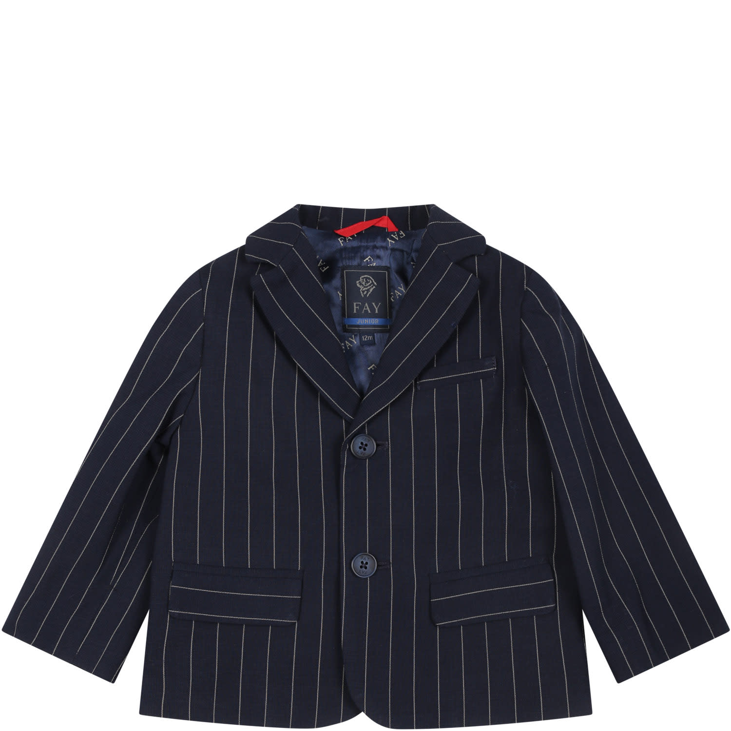 Shop Fay Blue Jacket For Baby Boy