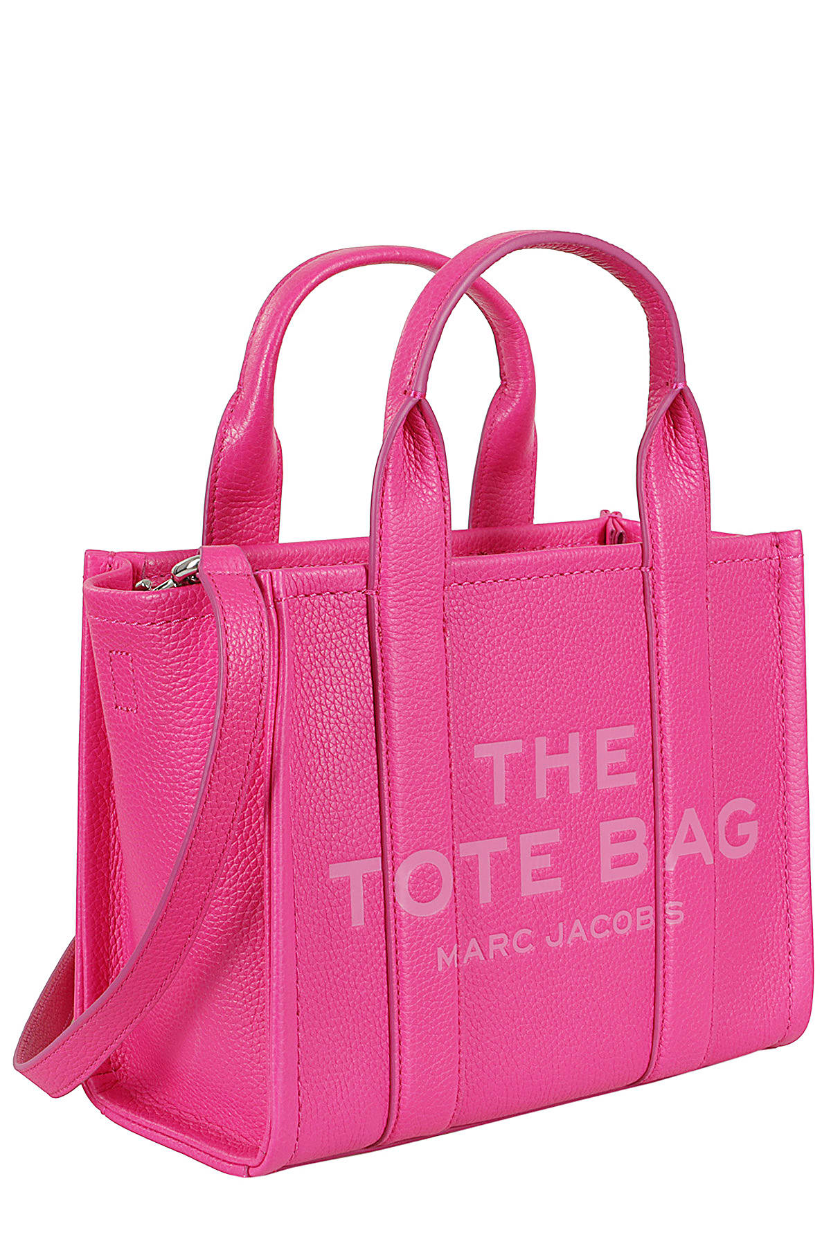 Shop Marc Jacobs The Small Tote In Hot Pink