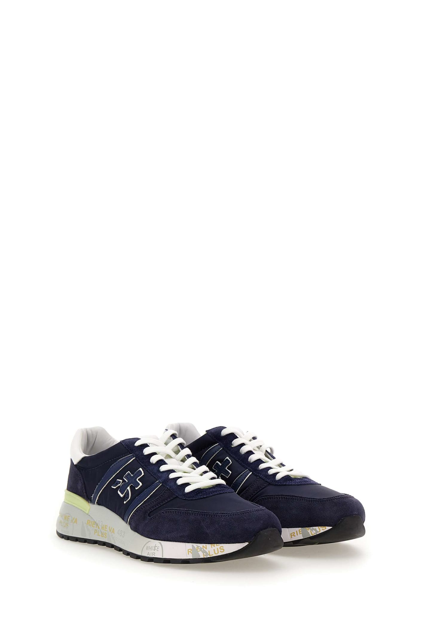 Shop Premiata Lander6634 Sneakers In Blue