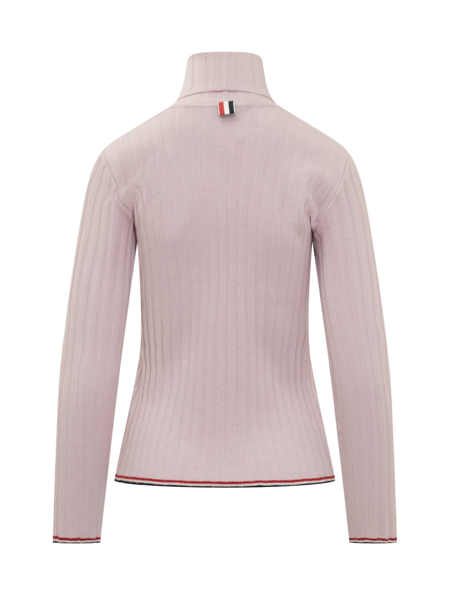 Shop Thom Browne Turtleneck Sweater In Pink