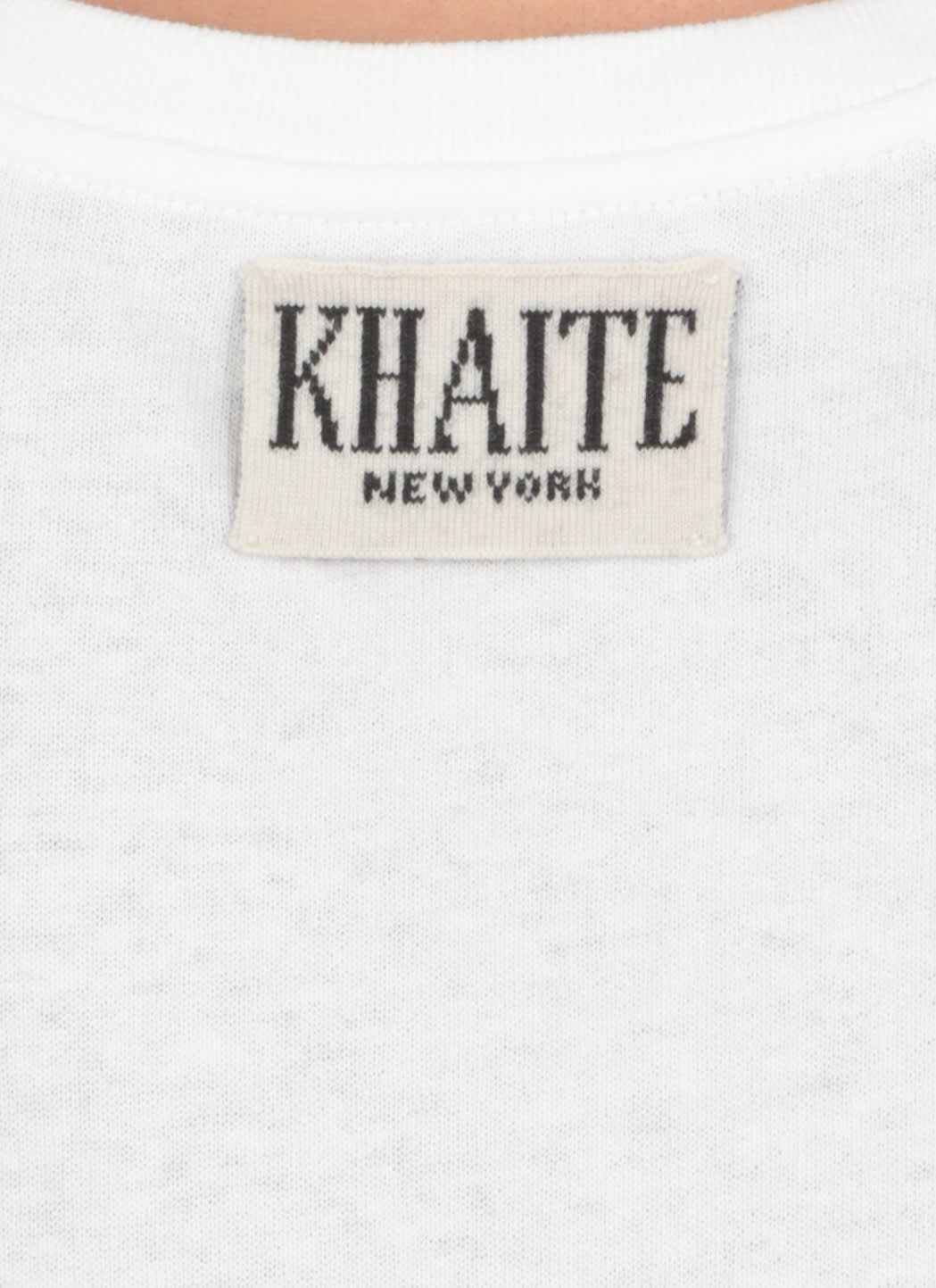 Shop Khaite Mae T-shirt In White