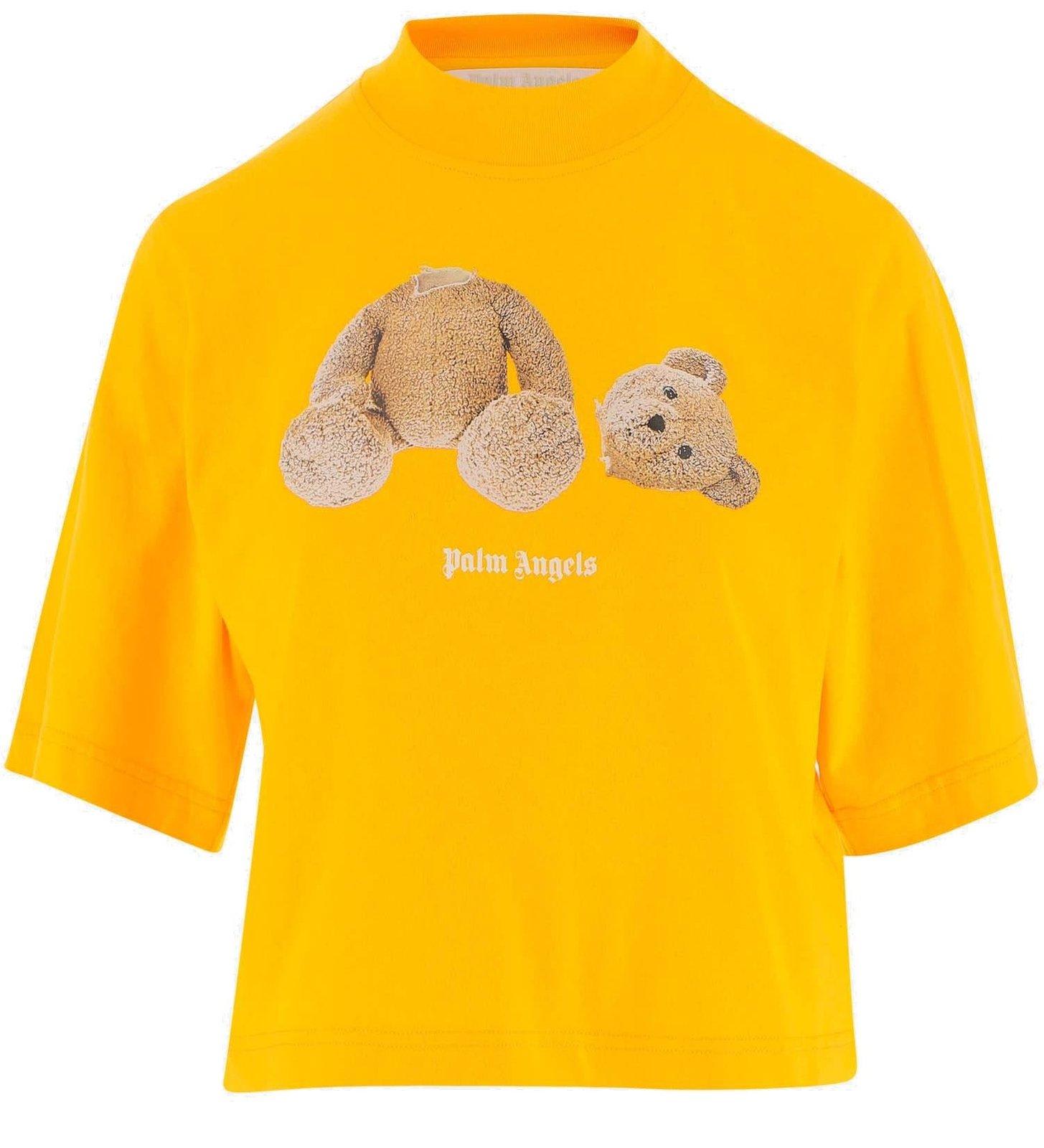 Palm Angels Bear Printed Crewneck T-shirt