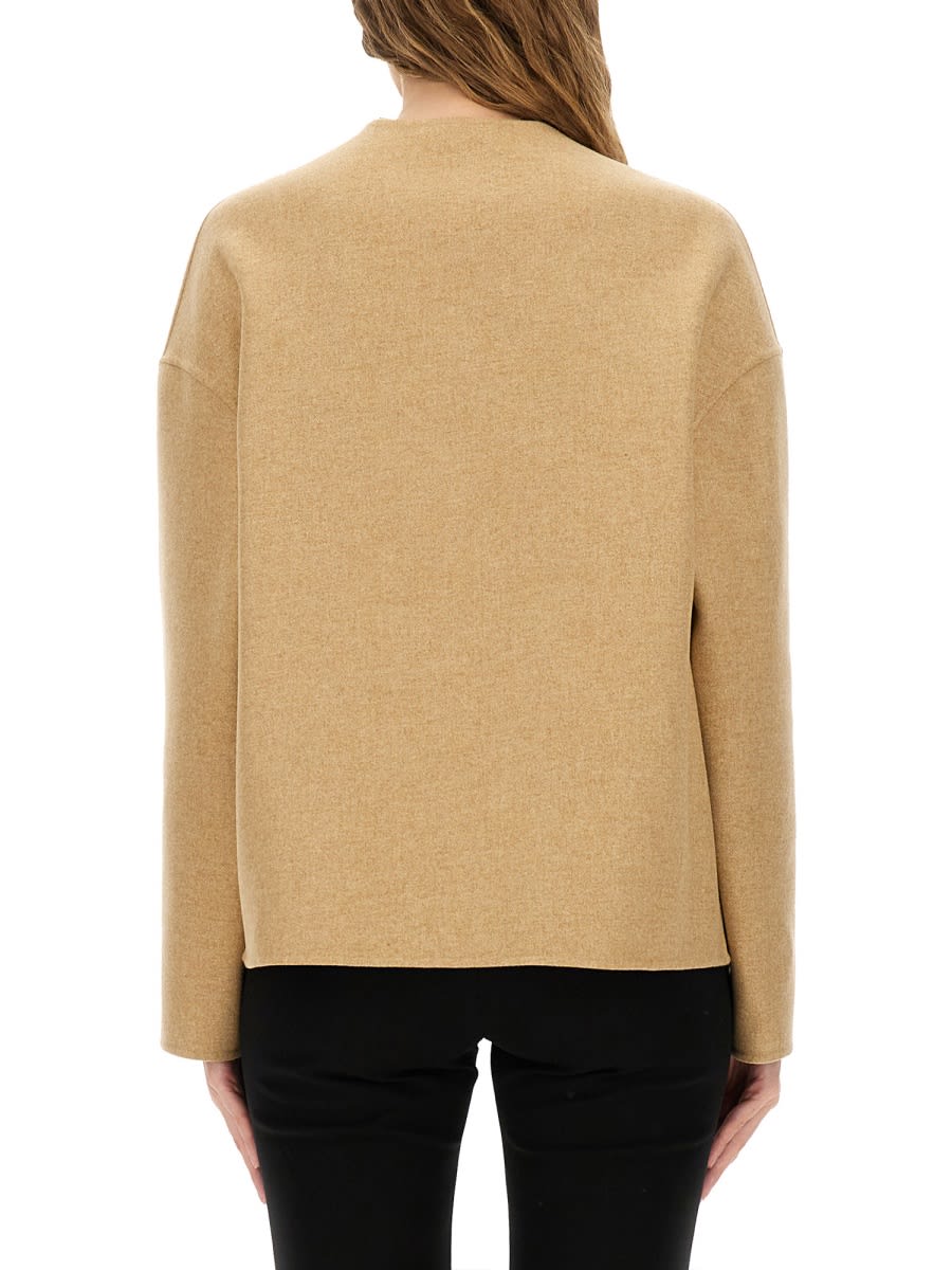 Versace Medusa Buttoned Jacket In Brown