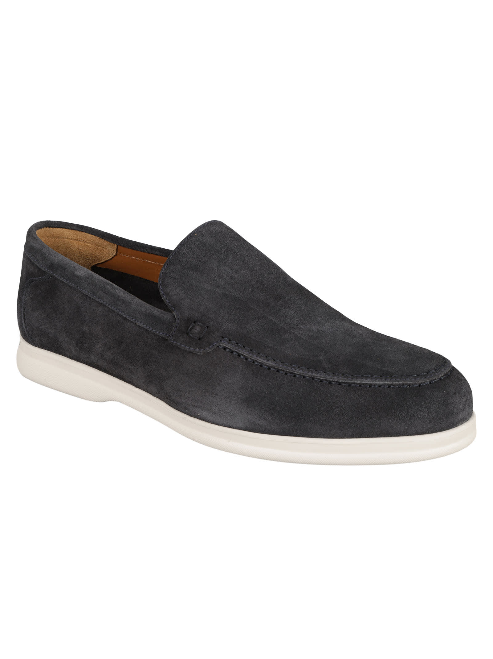 Shop Doucal's Slip-on Classic Loafers In Notte