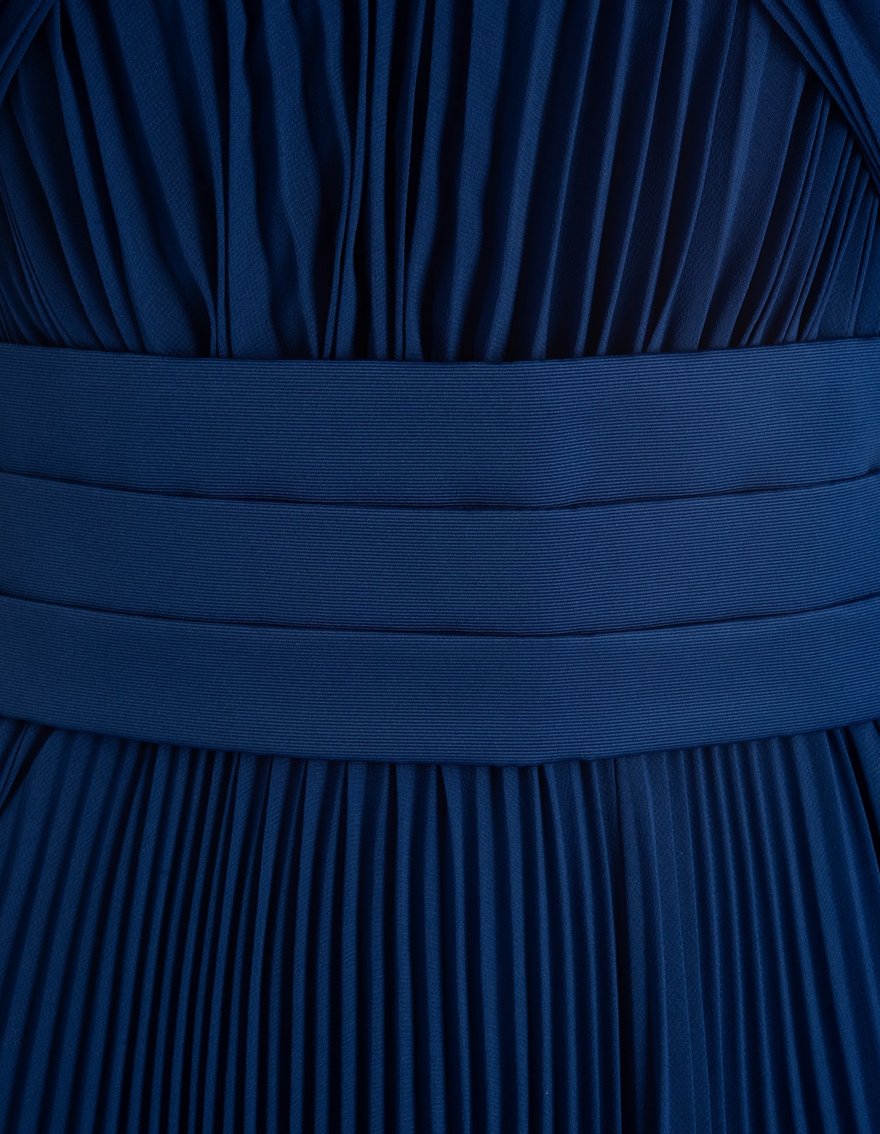 Shop Max Mara Clarino Pleated Midi Dress In Blu