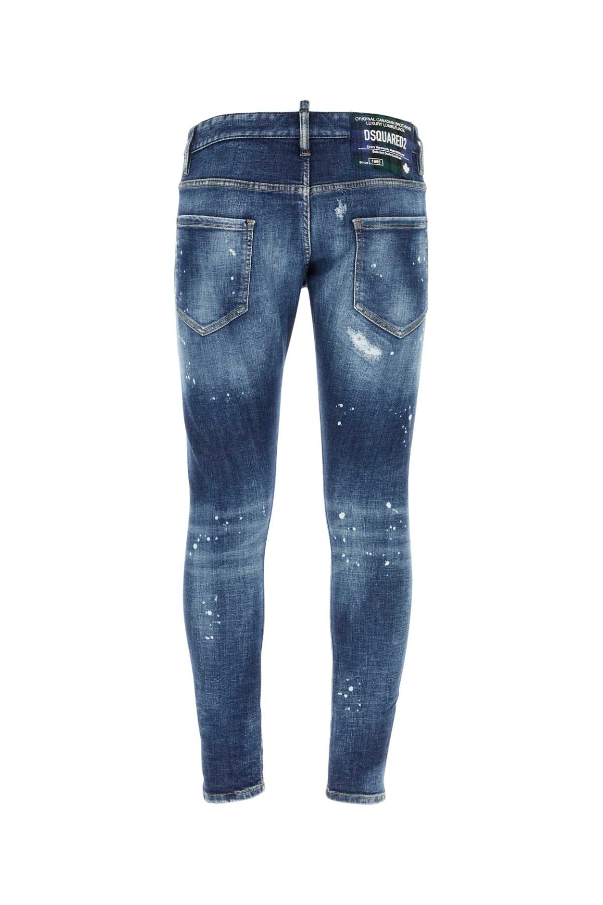 Shop Dsquared2 Stretch Denim Sexy Twist Jeans In Navyblue