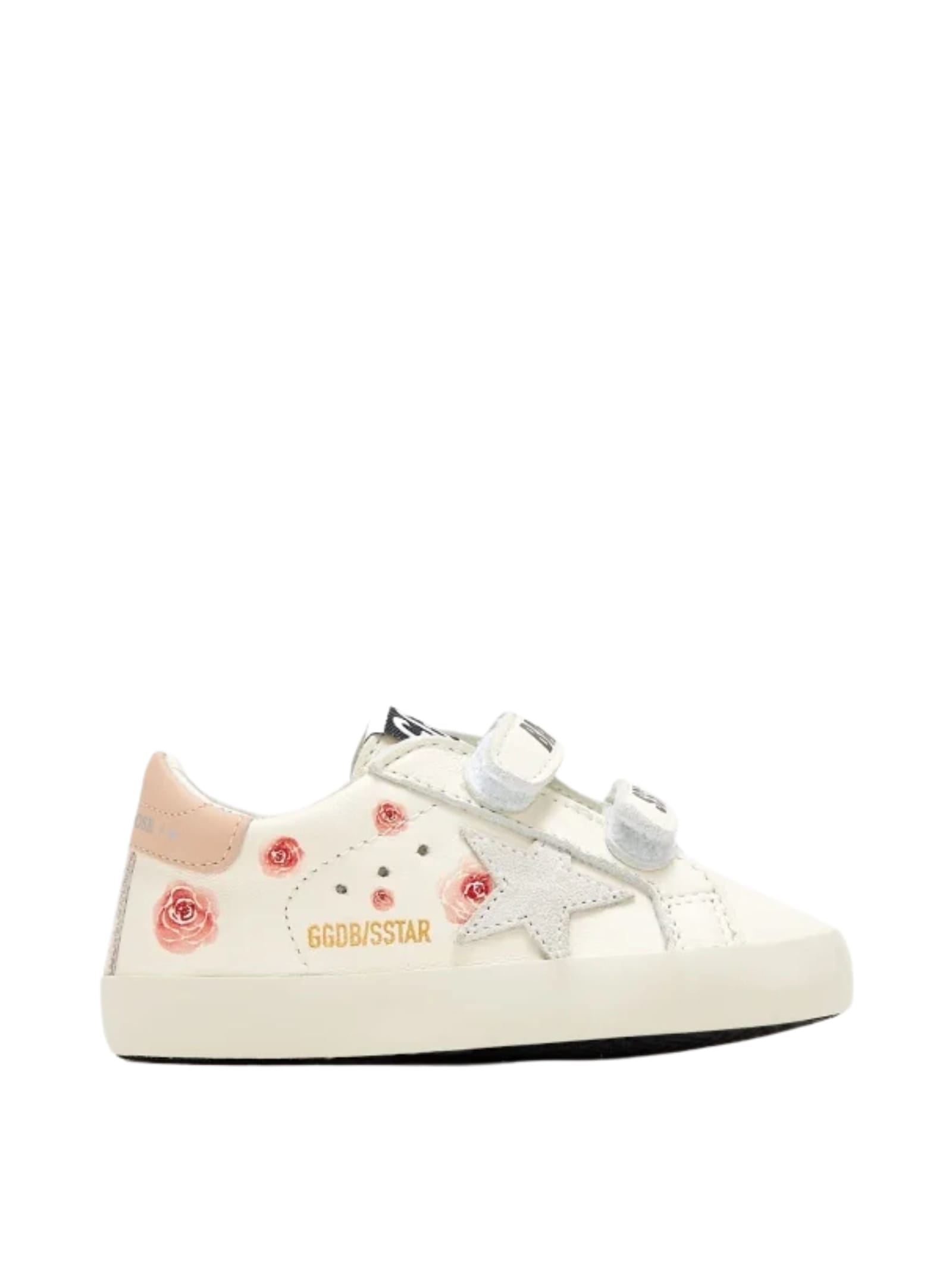 Golden Goose Baby School Nappa Upper Suede Star And List Leather Heel
