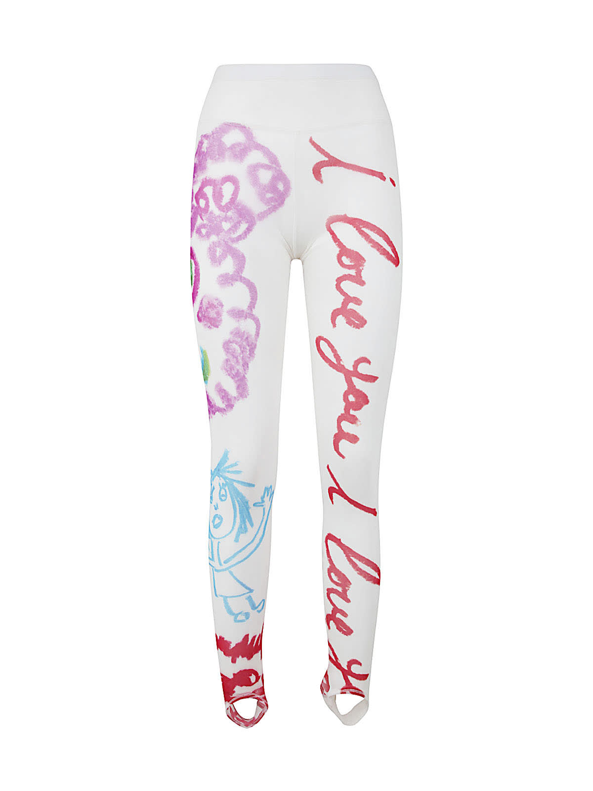 Chopova Lowena "surflex Winter Down Under Floating" Parka Jacket In White Multi