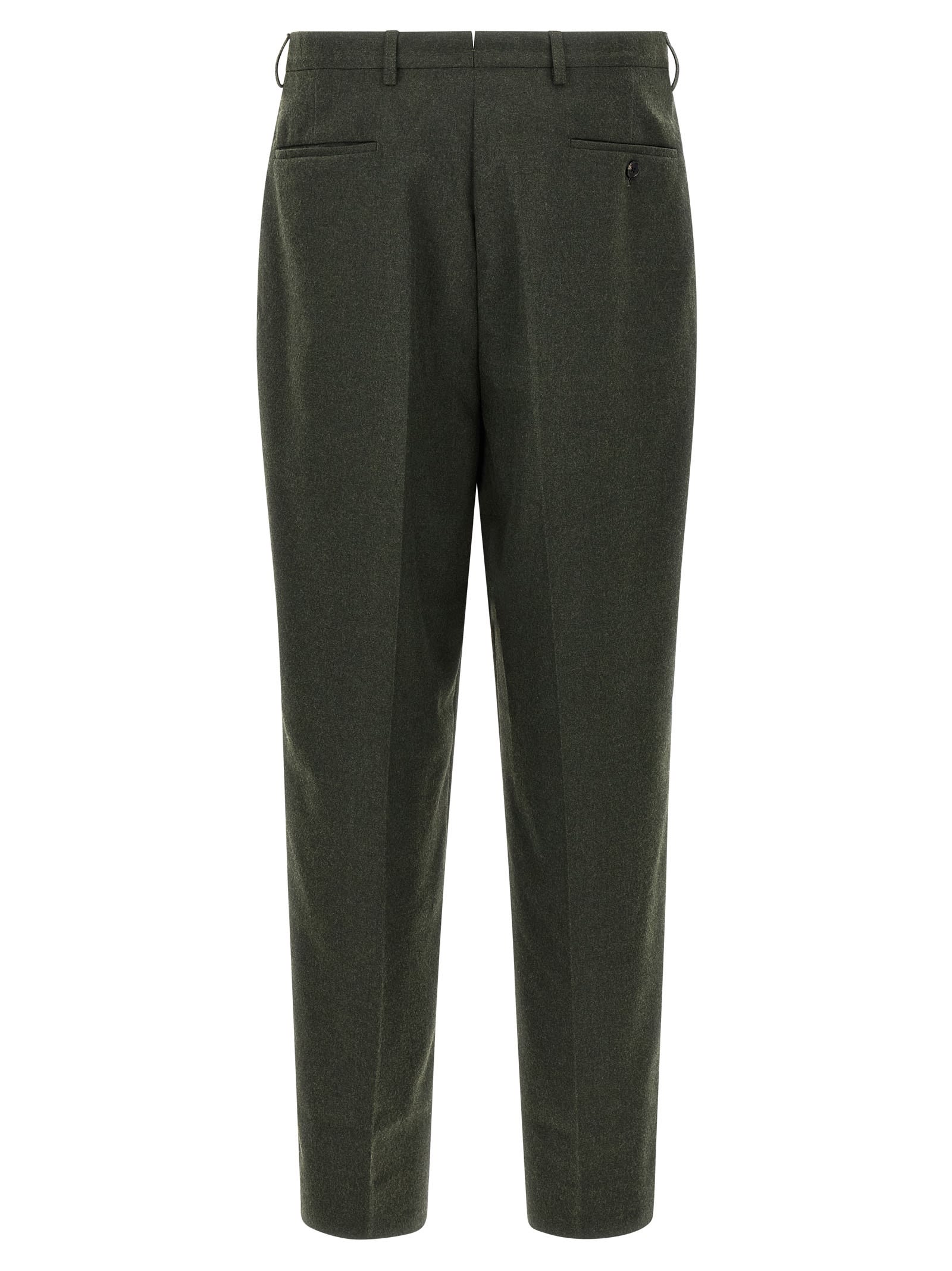Cellar Door Lucio Tailored Trousers In Green