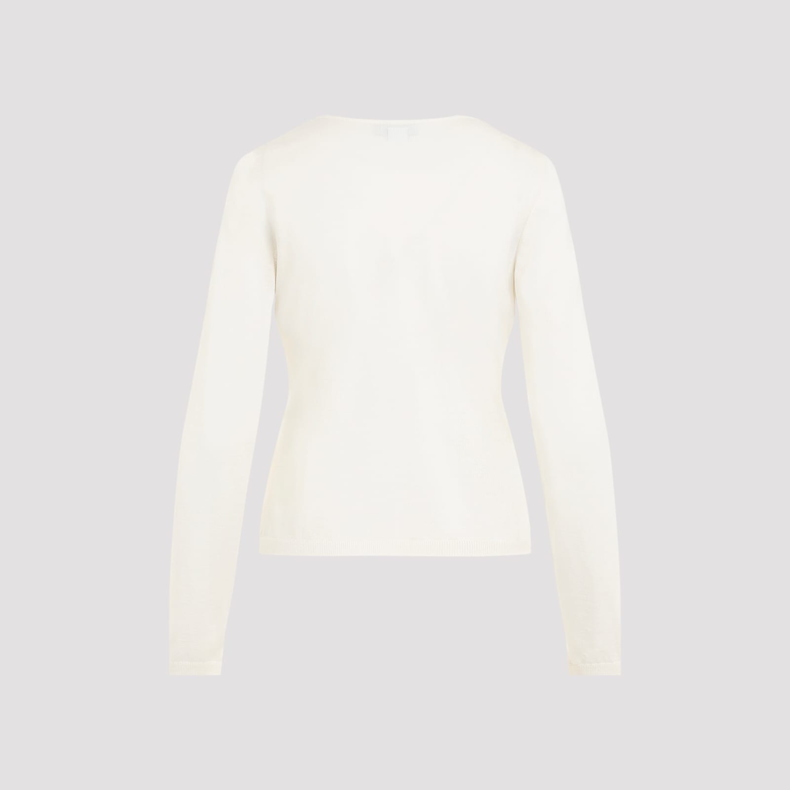 Shop Giambattista Valli Knit Cardigan In Ivory