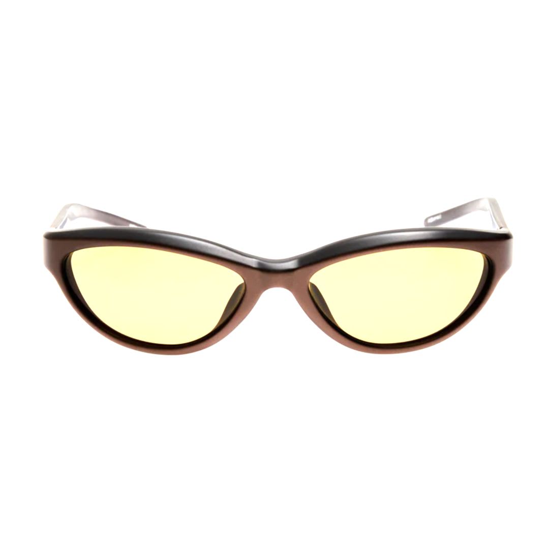 Jacquemus Curvomatt Metallic Brown Silv In Brown