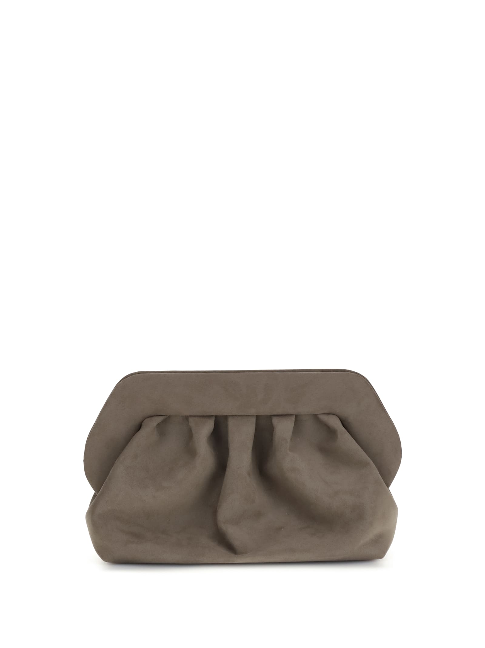 Themoirè Bios Suede Clutch Bag