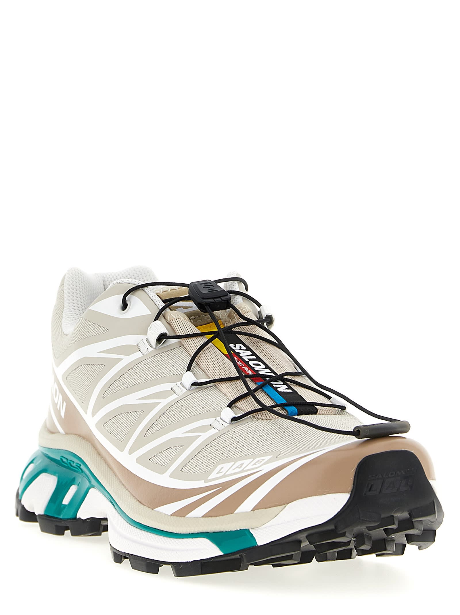 Salomon Xt-6 Low-top Nylon Sneakers In Neutral