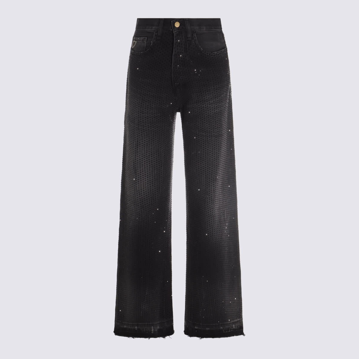 Black Stone Denim Cotton Jeans