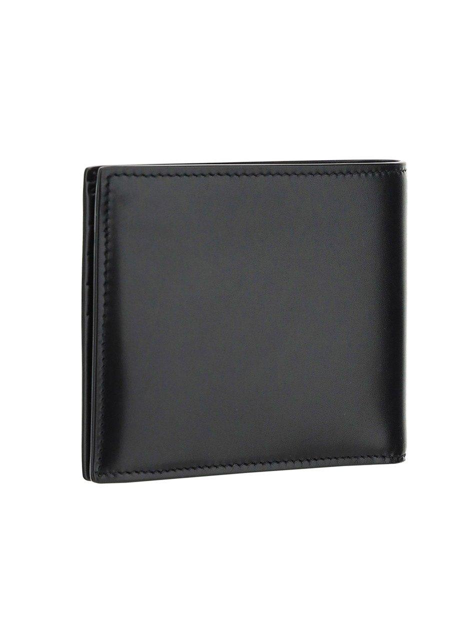 Saint Laurent Logo Signature Bi-fold Leather Wallet
