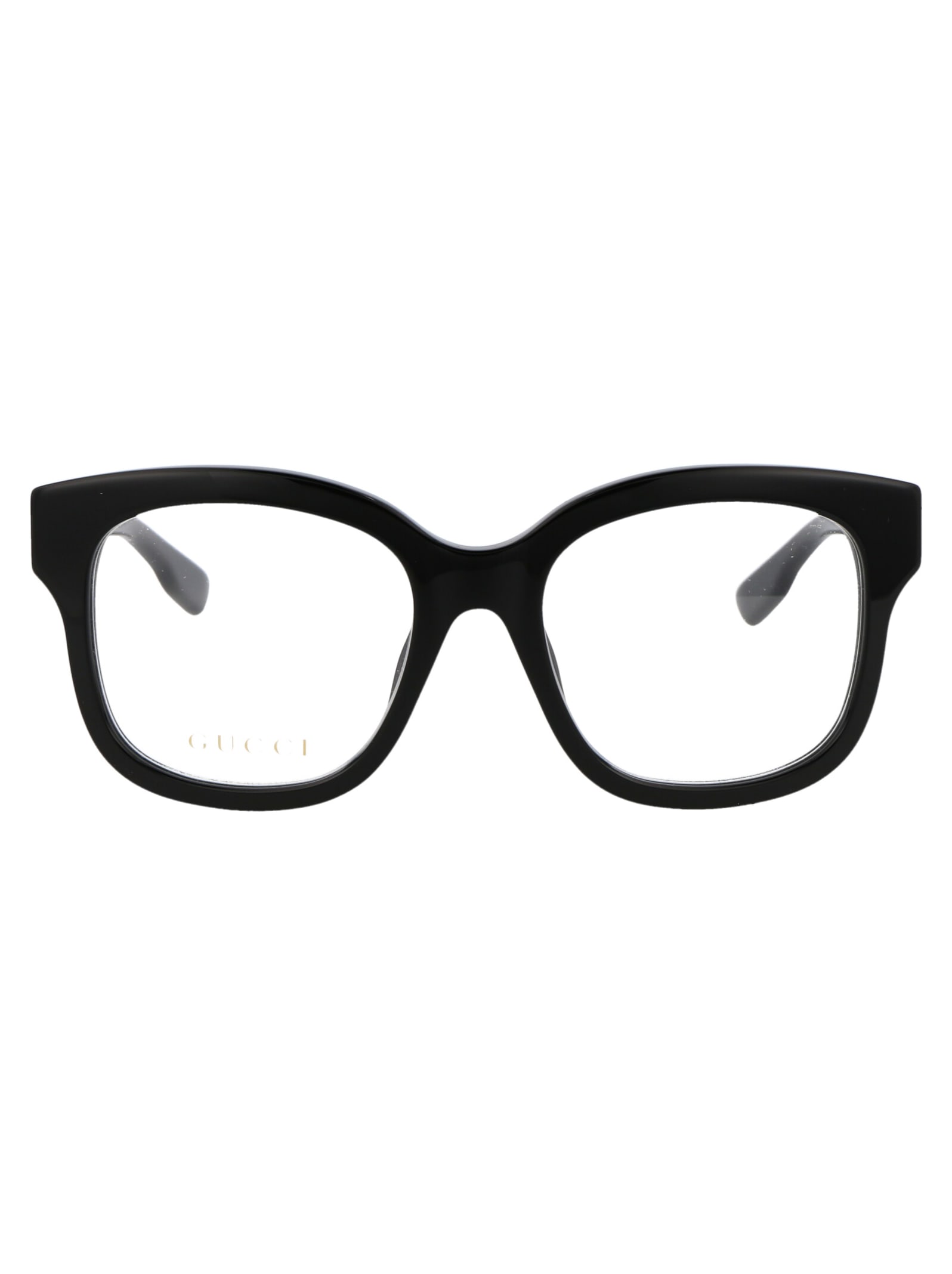 Shop Gucci Gg1155o Glasses In 001 Black Black Transparent