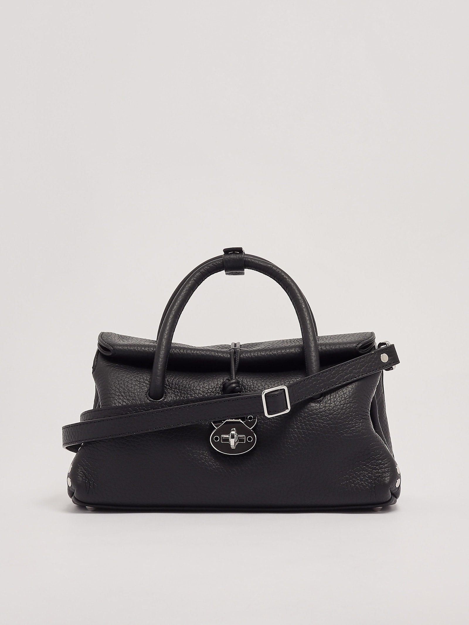 Zanellato Dotta Centauro S Shoulder Bag In Nero