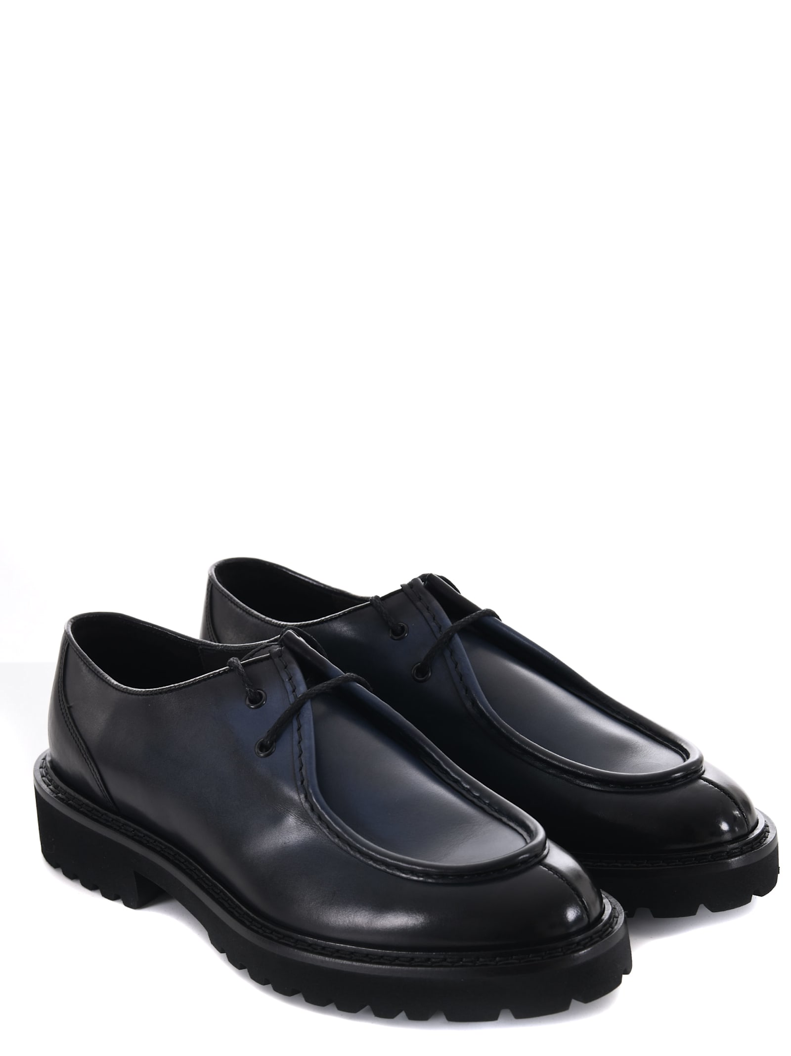 Shop Doucal's Doucals Leather Shoes In Blue