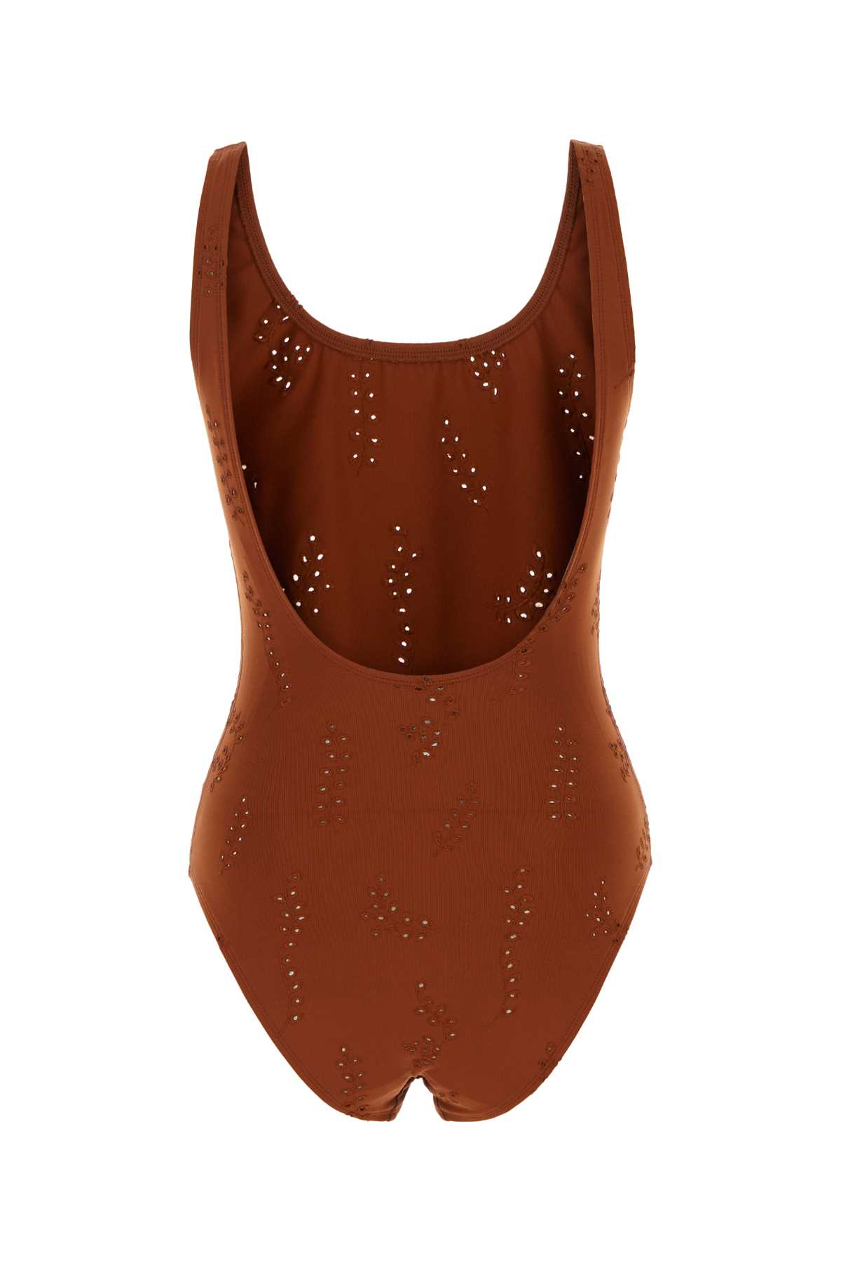 Chloé Brick Peau Douce Pacific Chloã© X Eres Swimsuit In Redochre