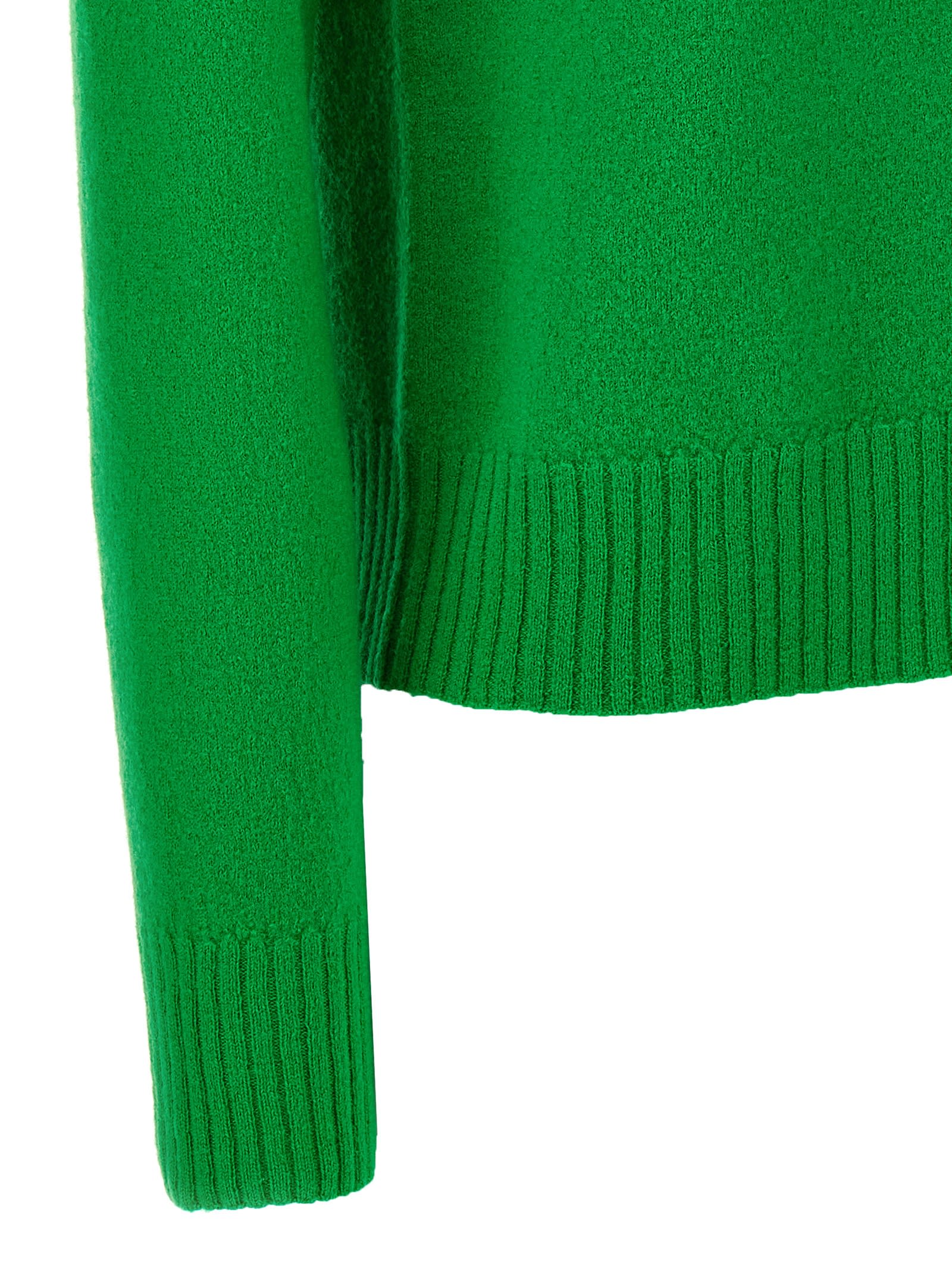 Shop Jil Sander Wool Sweater In Green