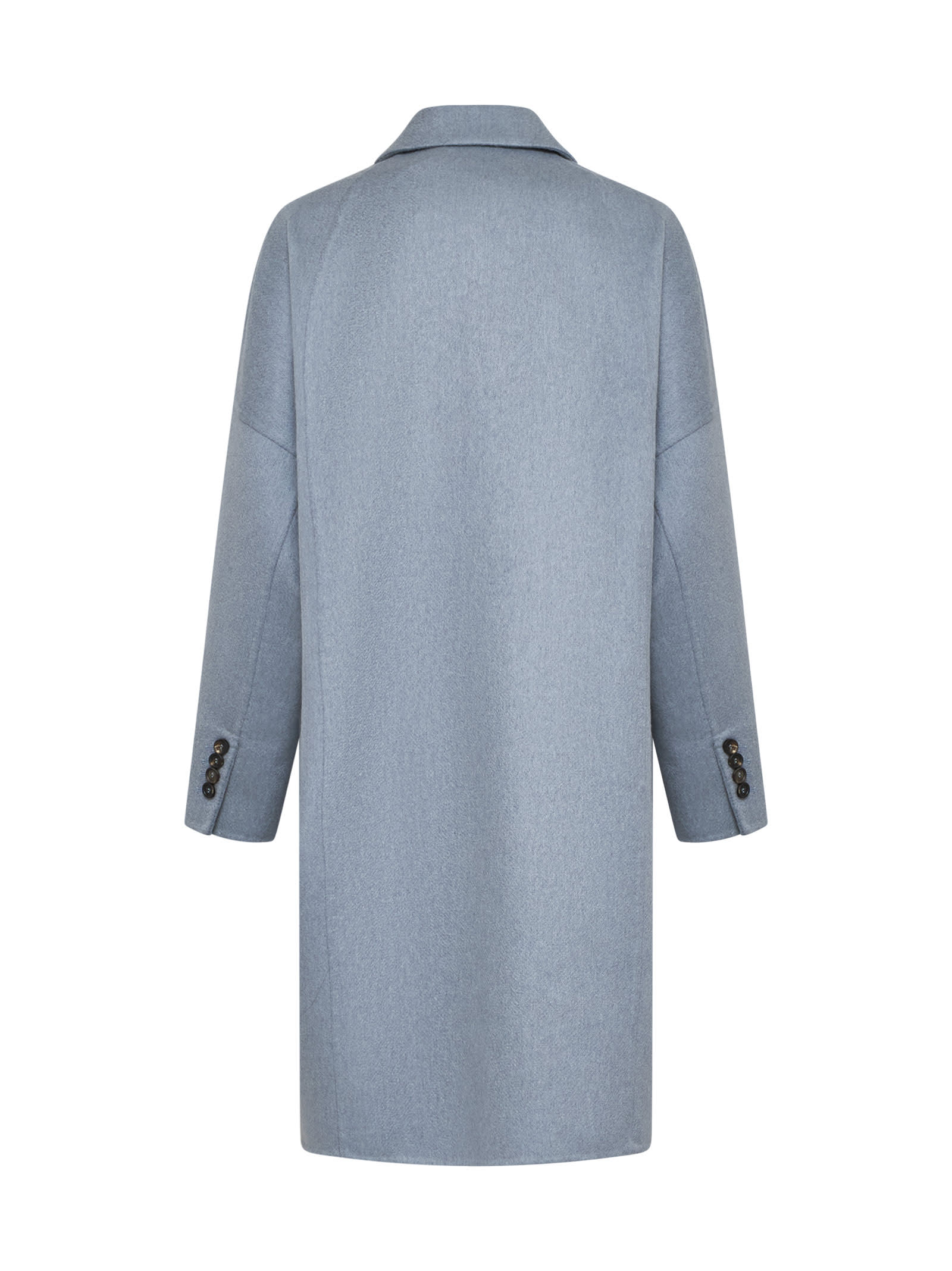 Shop Brunello Cucinelli Coat In Celeste