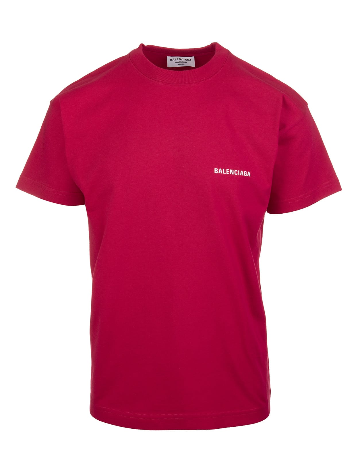 Unisex Red Balenciaga Wide Line T-shirt