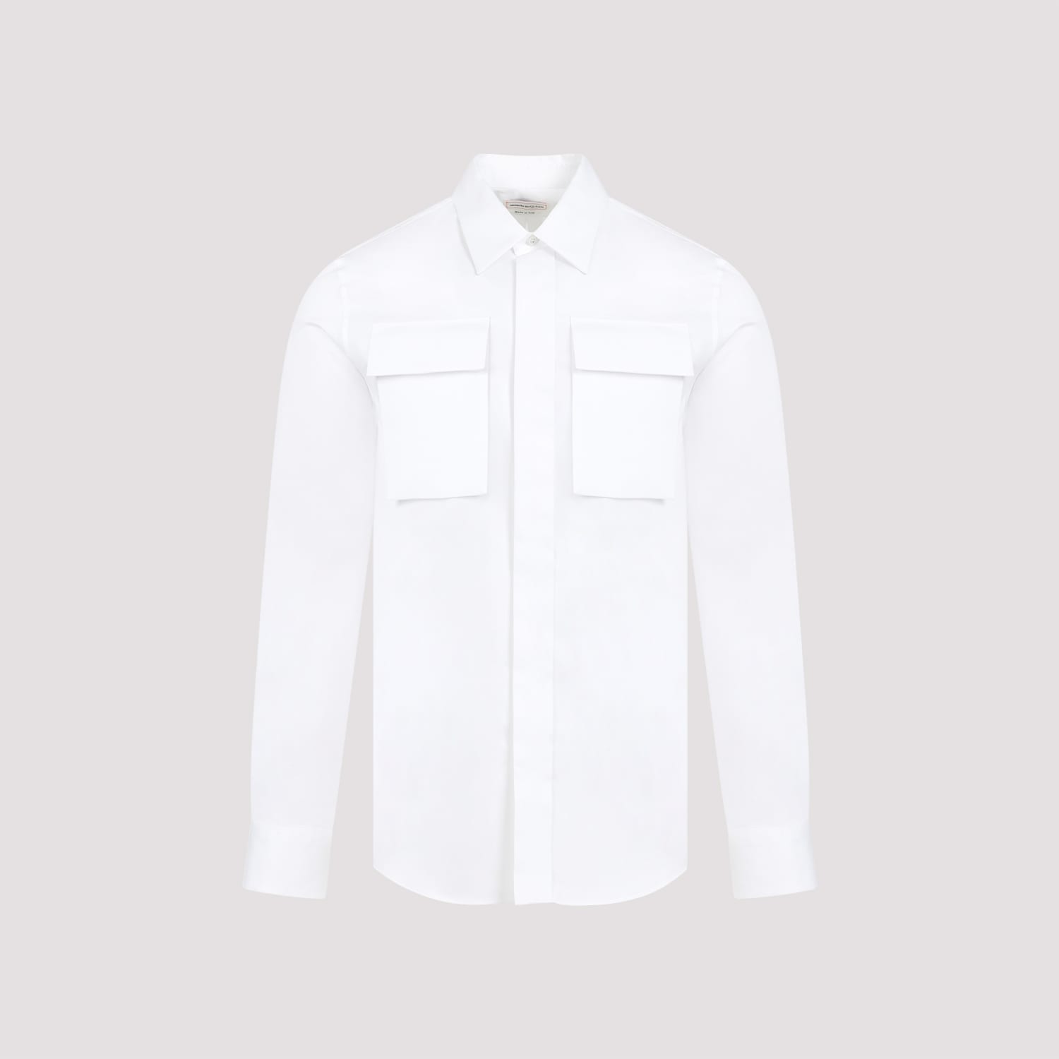 Shop Alexander Mcqueen Cotton Shirt In White