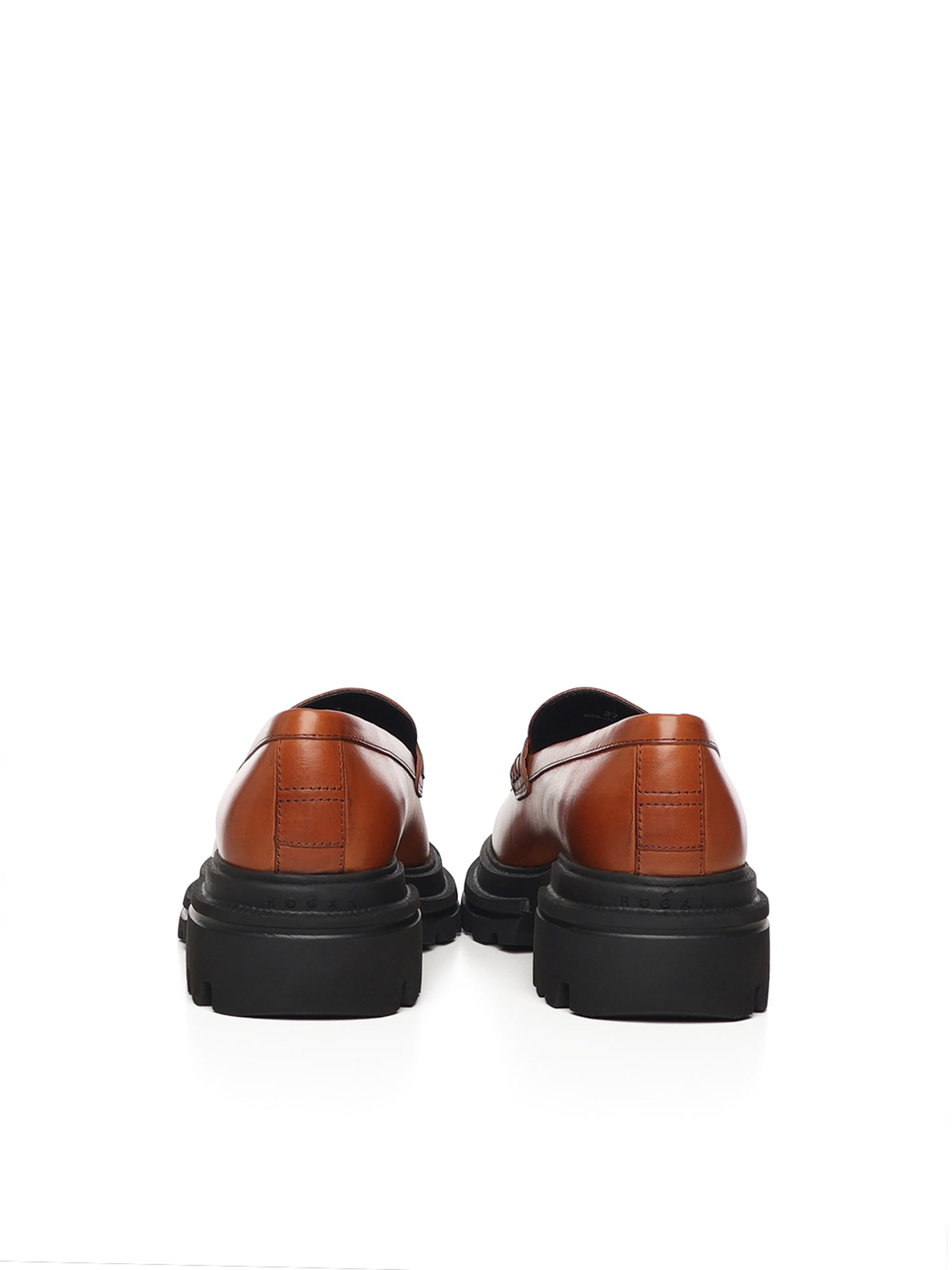 Hogan 10-storey Loafers In Brown