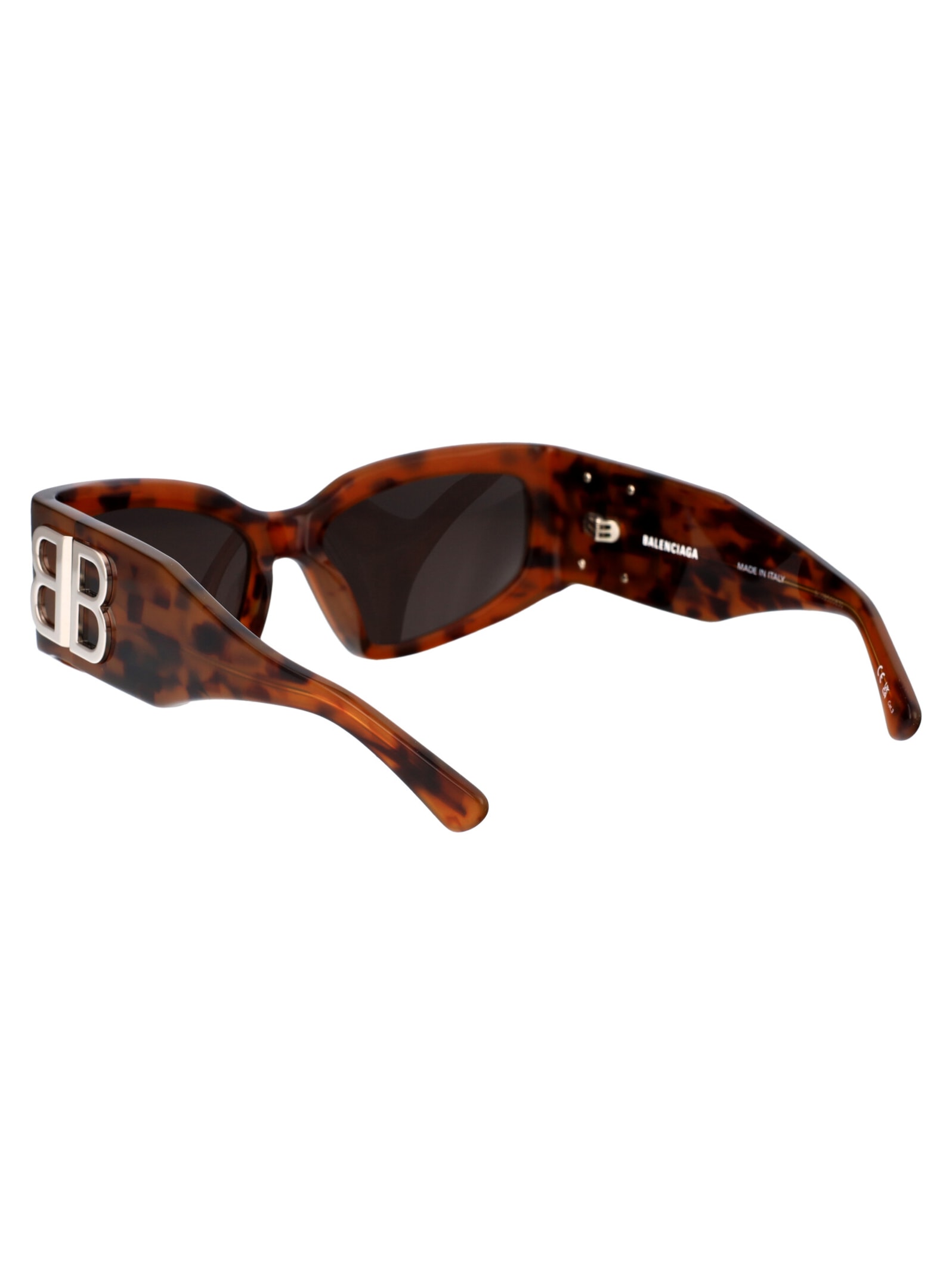 Balenciaga Bb0321s Sunglasses In Havana-havana-grey