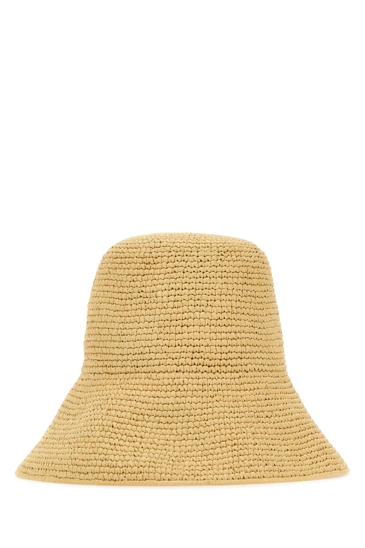 Shop Prada Raffia Hat In Naturale