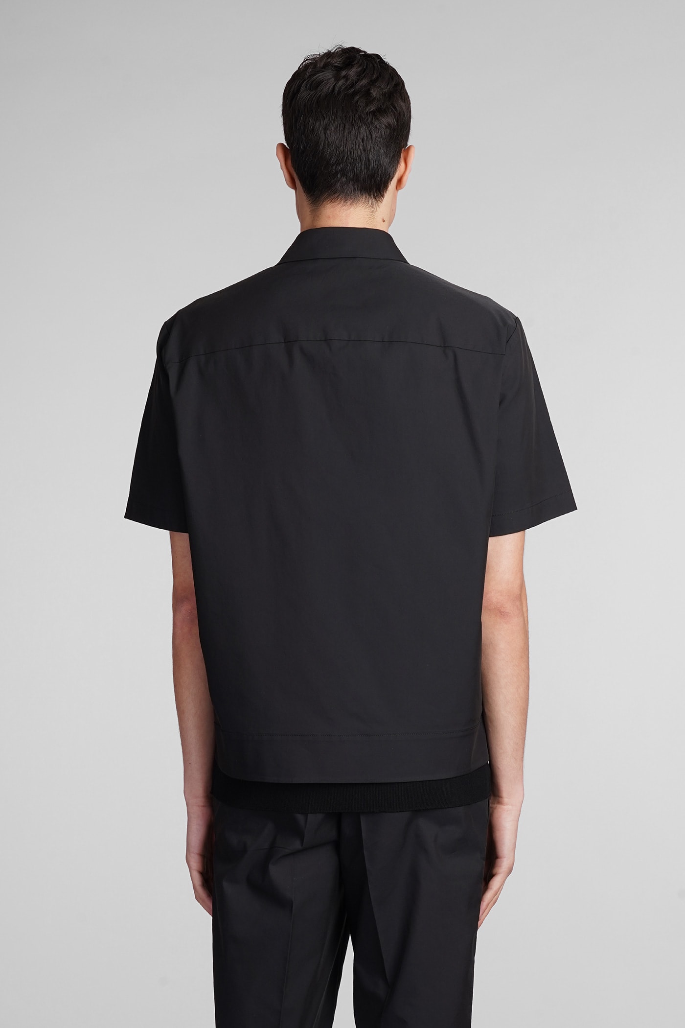 Shop Neil Barrett Shirt In Black Cotton