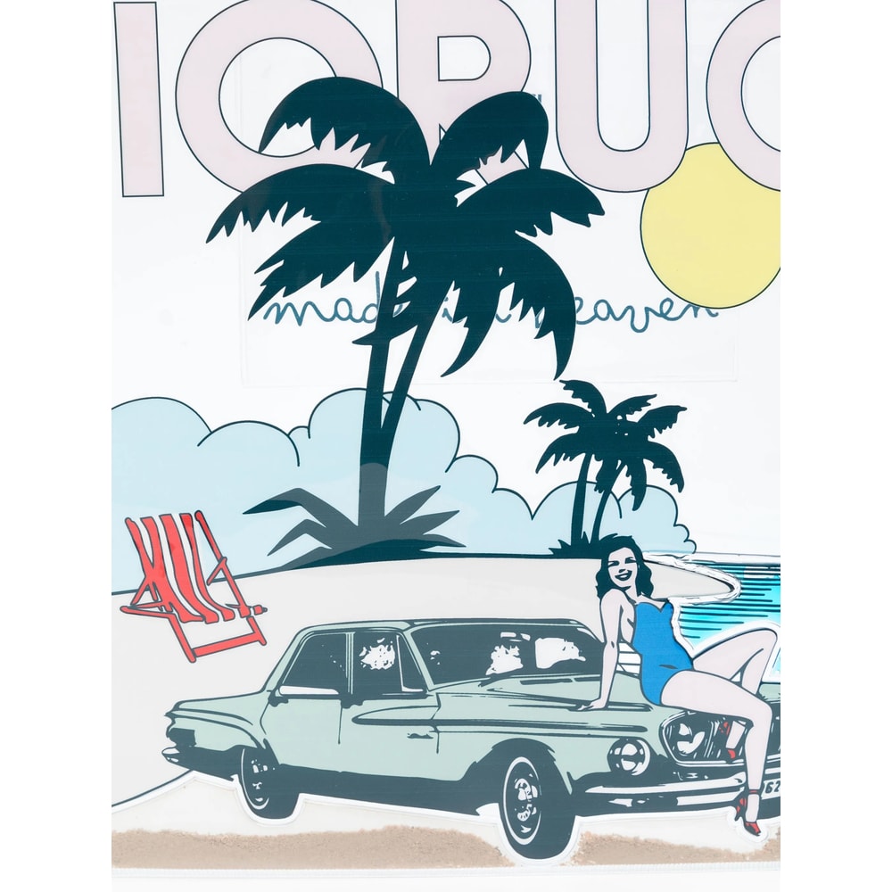 Fiorucci Logo Print Tote Bag In Multi